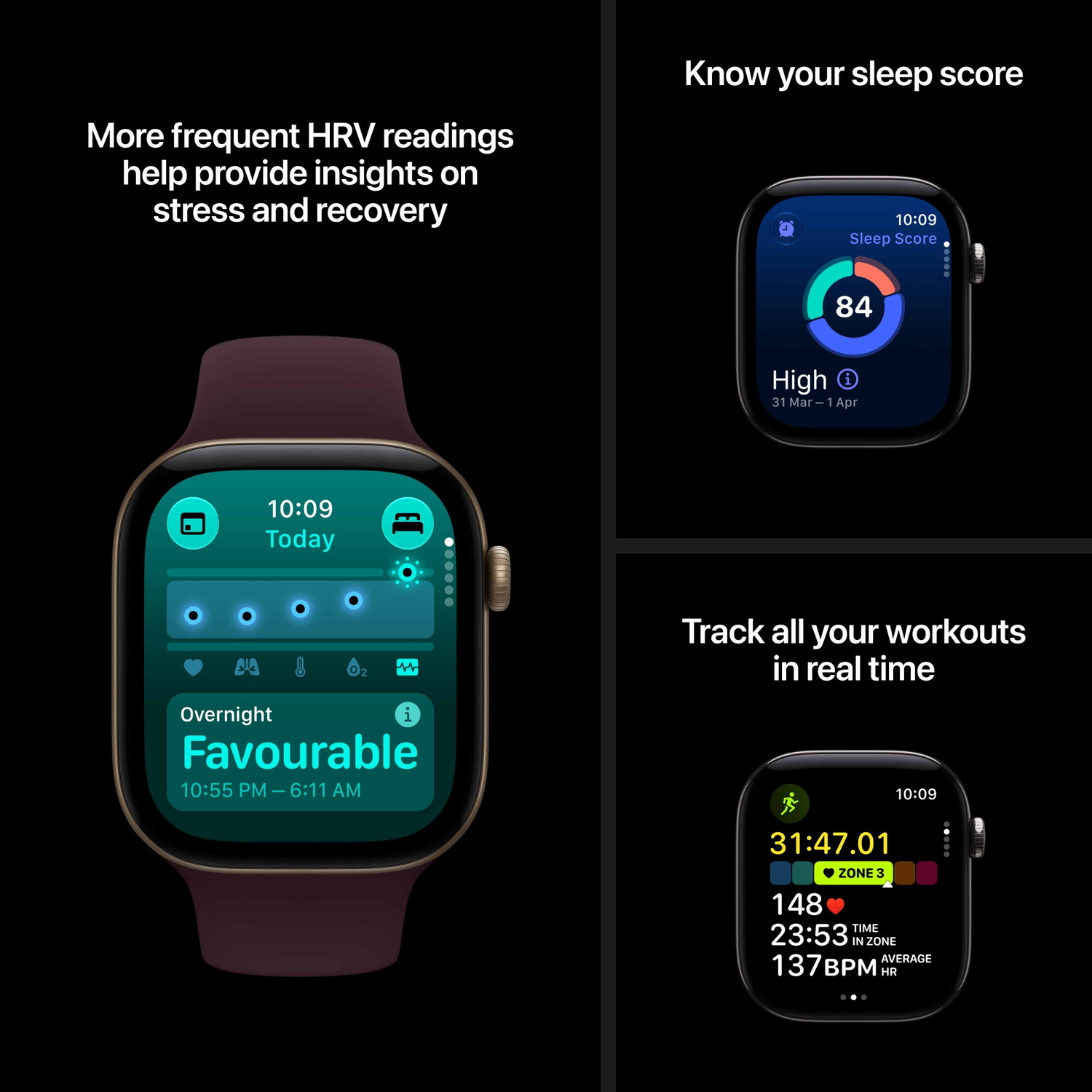 Image of Apple Watch Series 12 GPS 42mm Dark Bronze Aluminium Case with Olive Sport Band - S /M