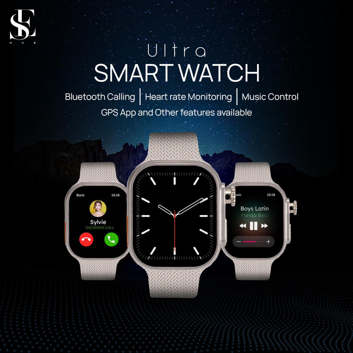 Image of SEHUB WS10 Ultra 3+1 Premium 5G Smart Watch 8 GB RAM+128 GB Storage |Rotating Camera Smartwatch