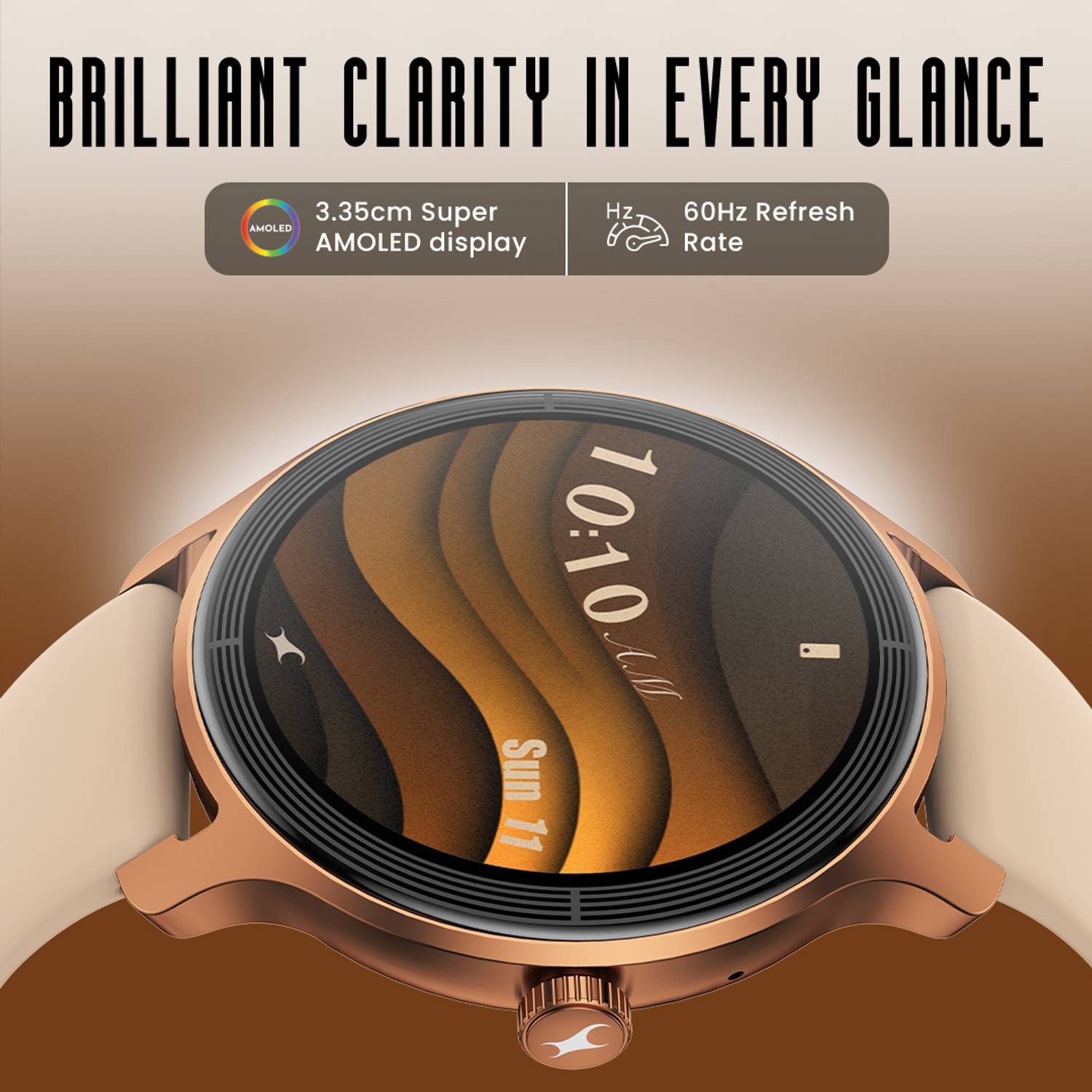 Fastrack Sleek 1.32" AMOLED Smartwatch 42mm - Image 2
