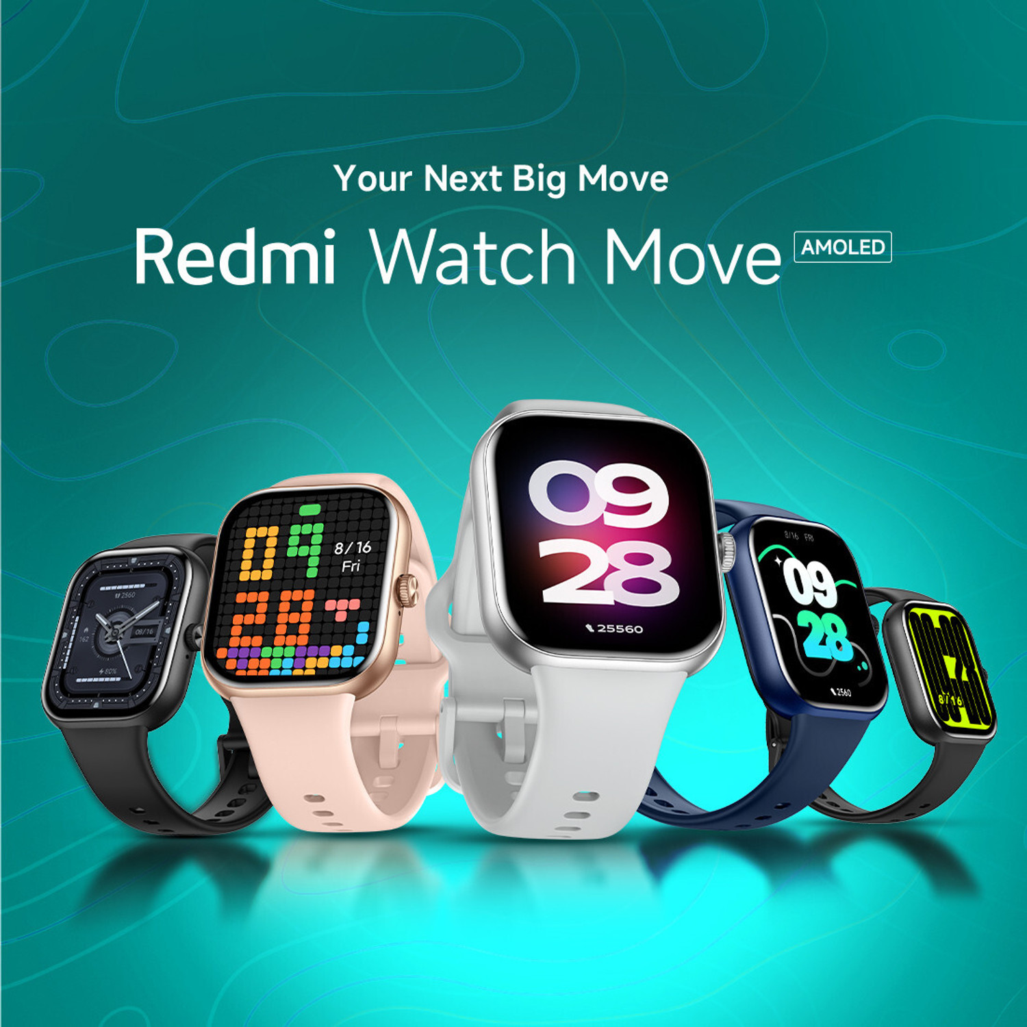 Image of REDMI Watch Move 1.85 Premium AmoLED,14 Day Battery,Best Accuracy,Dual Core Processor Smartwatch