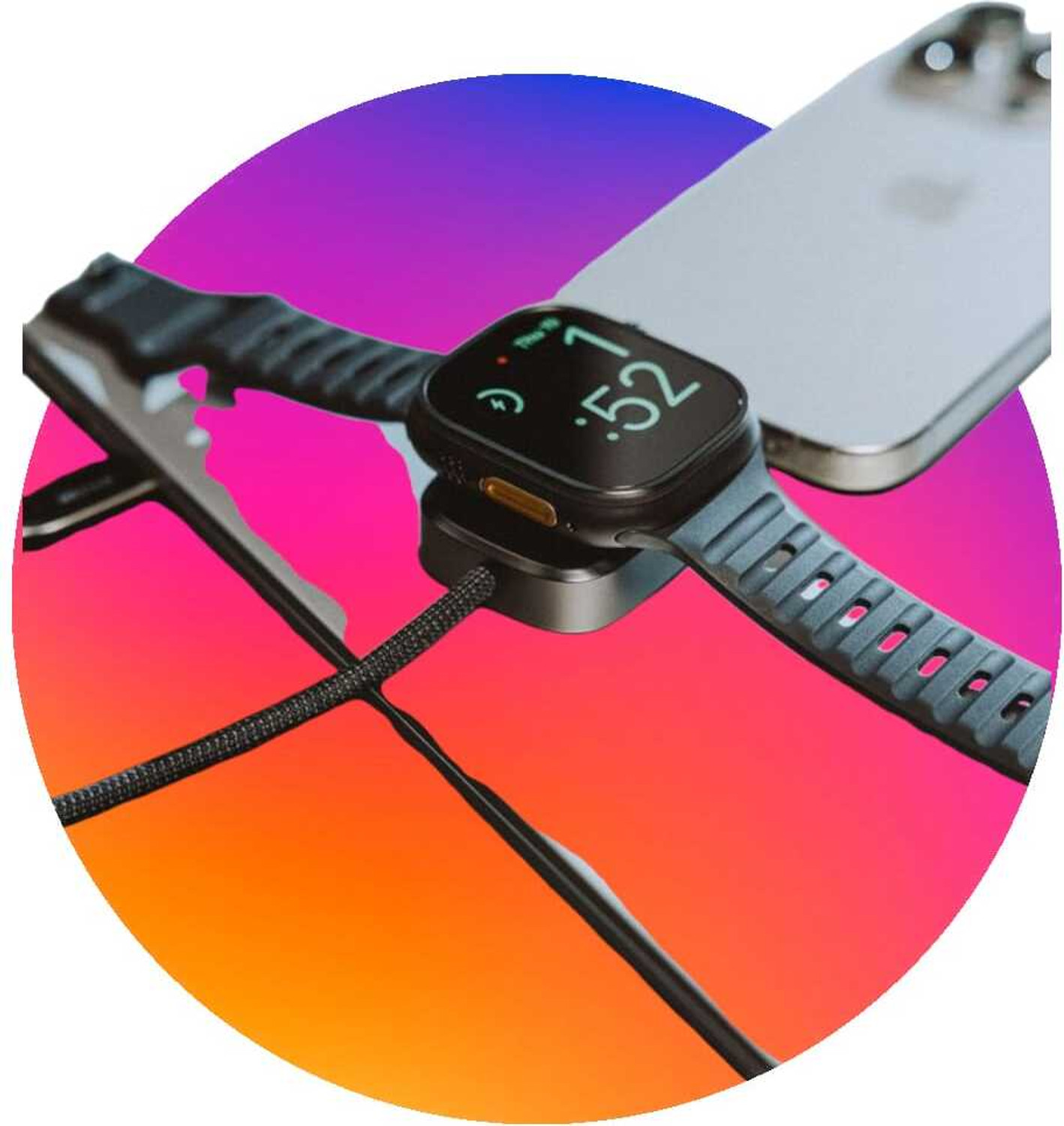 Image of Onikuma T800 BT watch 2in Big Screen Sunlight Proof Display Music Play Insta WA Notifier Smartwatch