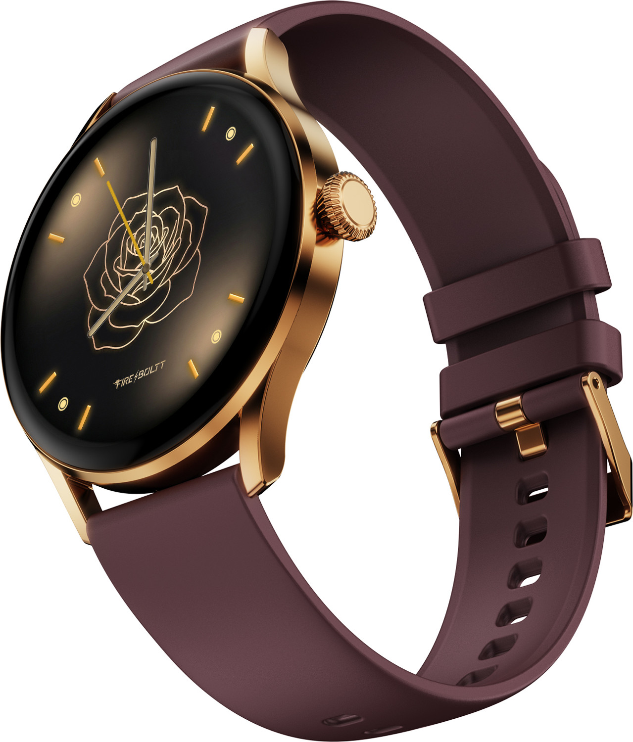 Image of Fire-Boltt Glitz 1.19 AMOLED Display, Rotating Crown, 1000 Nits, BT Call, Metal Body Women Smartwatch
