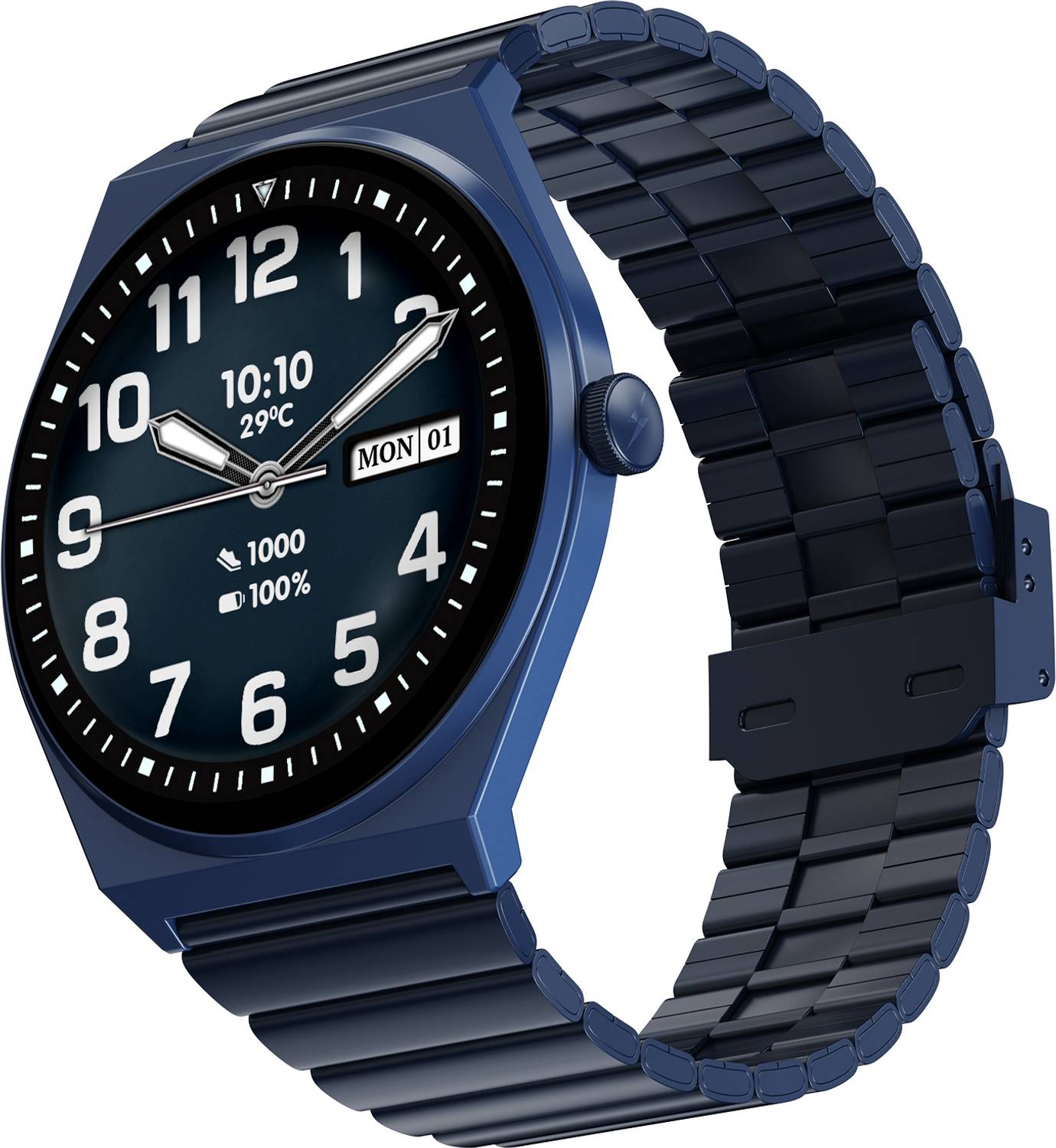 Fire-Boltt Legacy Nova 1.43 inch Ultra Slim AMOLED Wireless Charging Rotating Crown BT Call Smartwatch