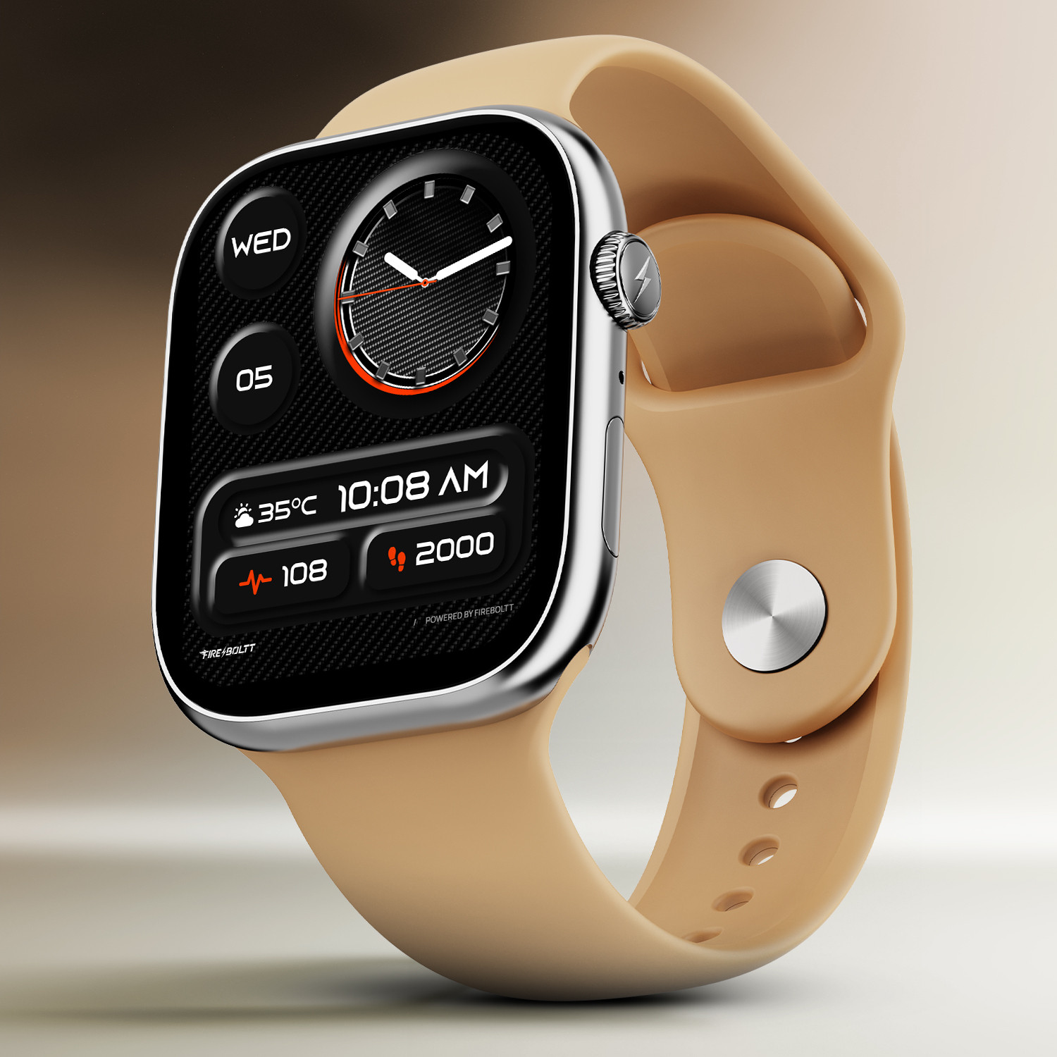 Image of Fire-Boltt Rise X 2.01 HD Display, Wireless Charging, Rotating Crown, Bluetooth Call Smartwatch