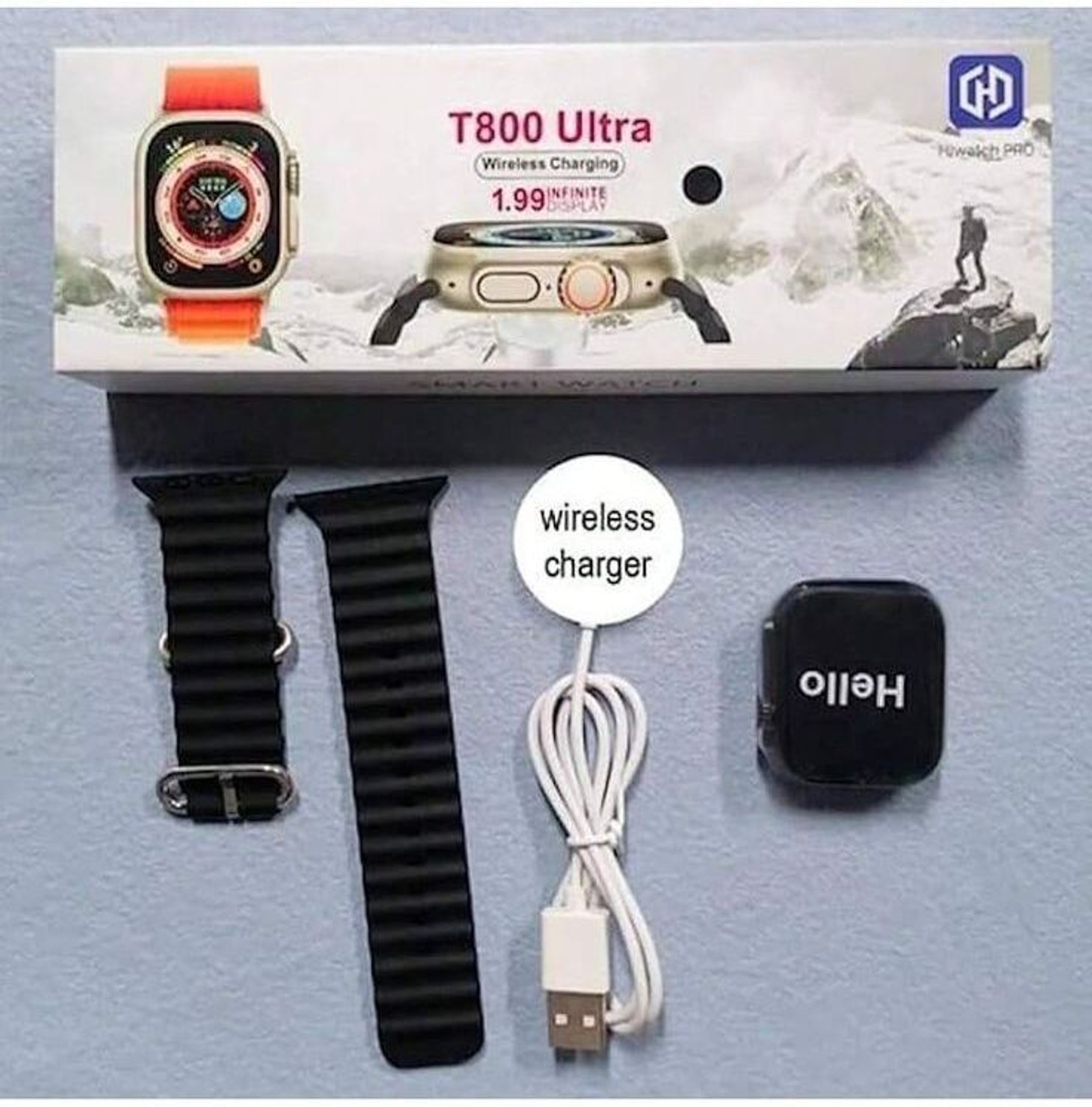 Image of Onikuma T800 BT watch 2in Big Screen Sunlight Proof Display Music Play Insta WA Notifier Smartwatch