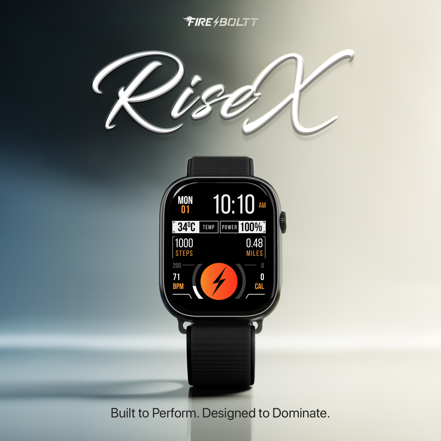 Image of Fire-Boltt Rise X 2.01 HD Display, Wireless Charging, Rotating Crown, Bluetooth Call Smartwatch