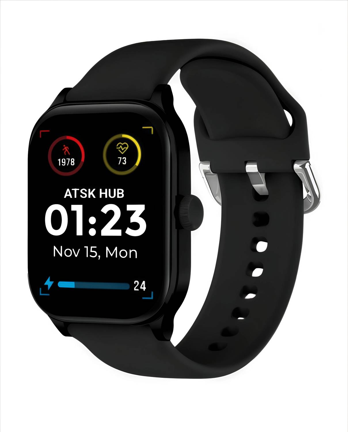 ATSK HUB Smartwtach , 1000 Nits & Bluetooth Calling Smartwatch