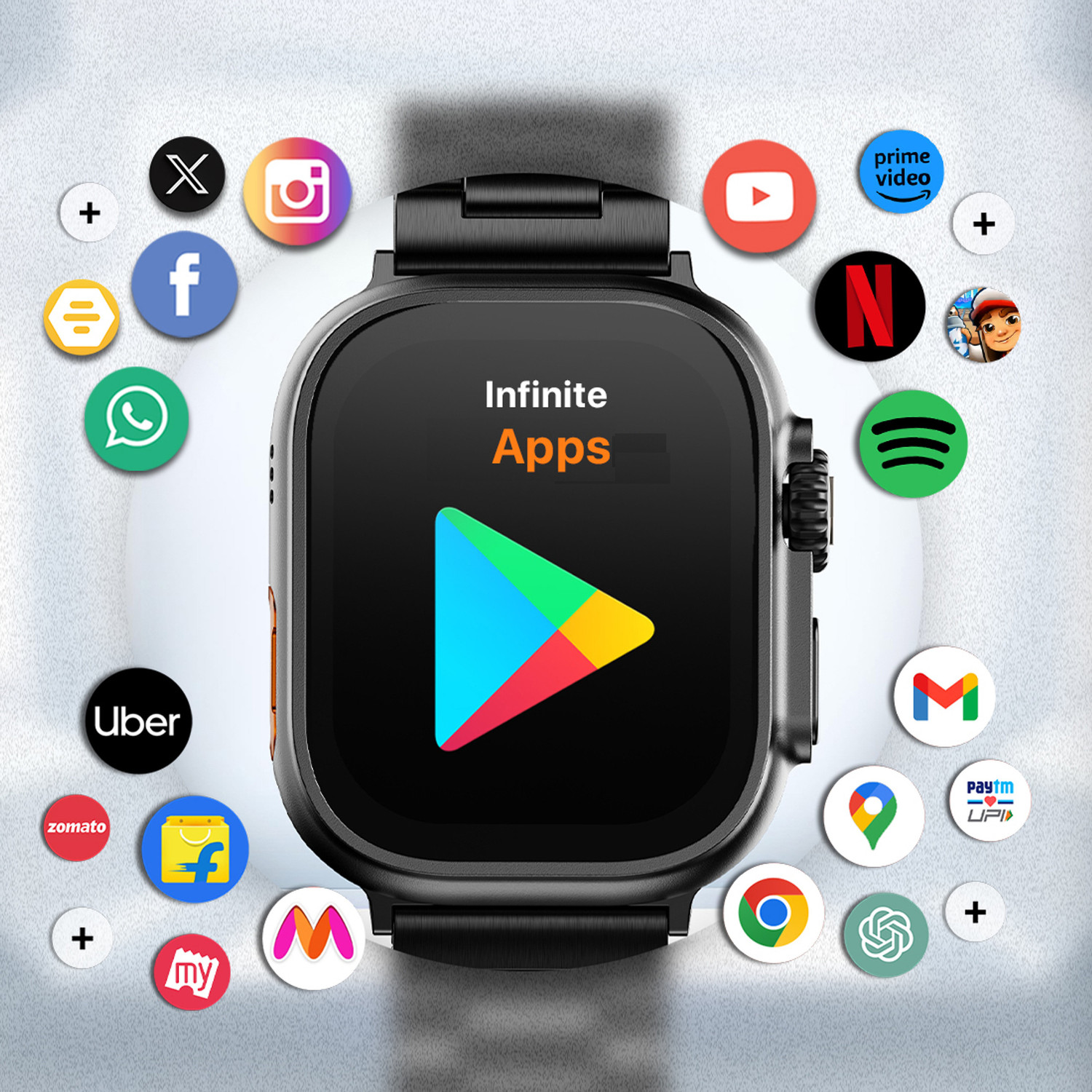 Image of SATYAY INFOTECH Premium Round Dial Smartwatch with High Speed, Smooth Performance Premium Build Smartwatch