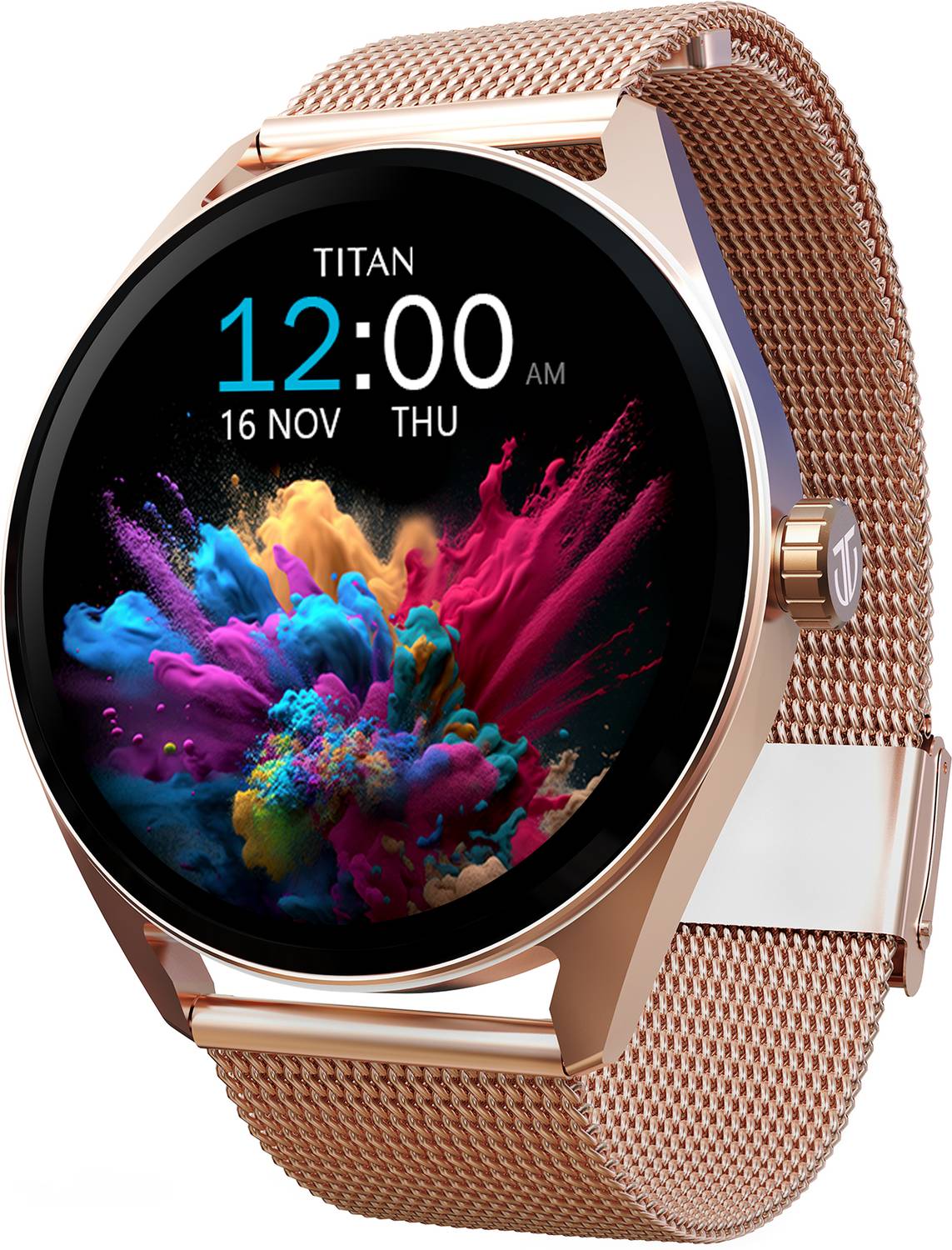 TITAN Crest-1.43''|Premium Design|AMOLED|AOD|Working Crown|BT Calling|Fast Charge|IP68 Smartwatch