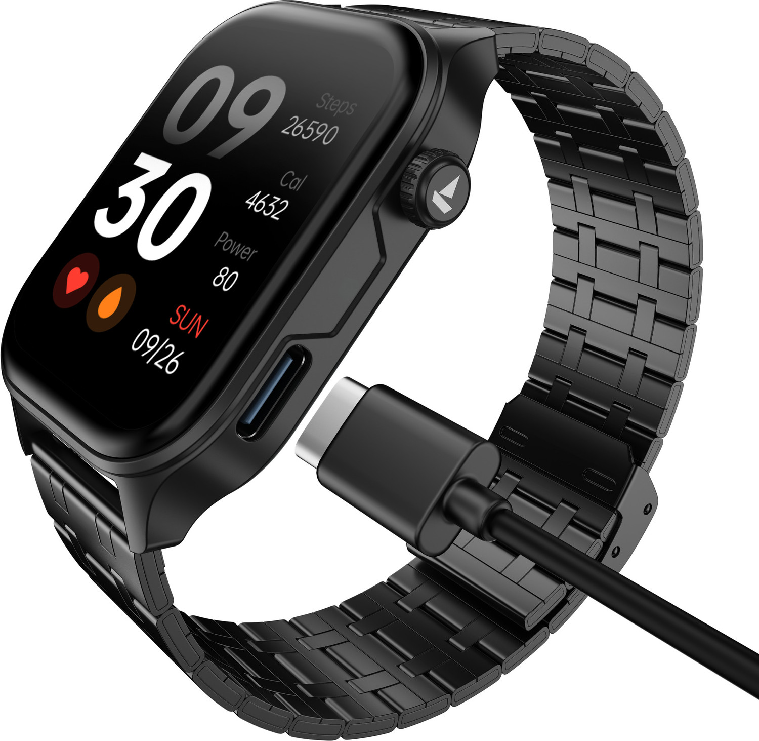 Image of boAt Ultima Vogue 2, Type-C , 1.96 inch AMOLED Display, 1000 nits, Metal body. Smartwatch