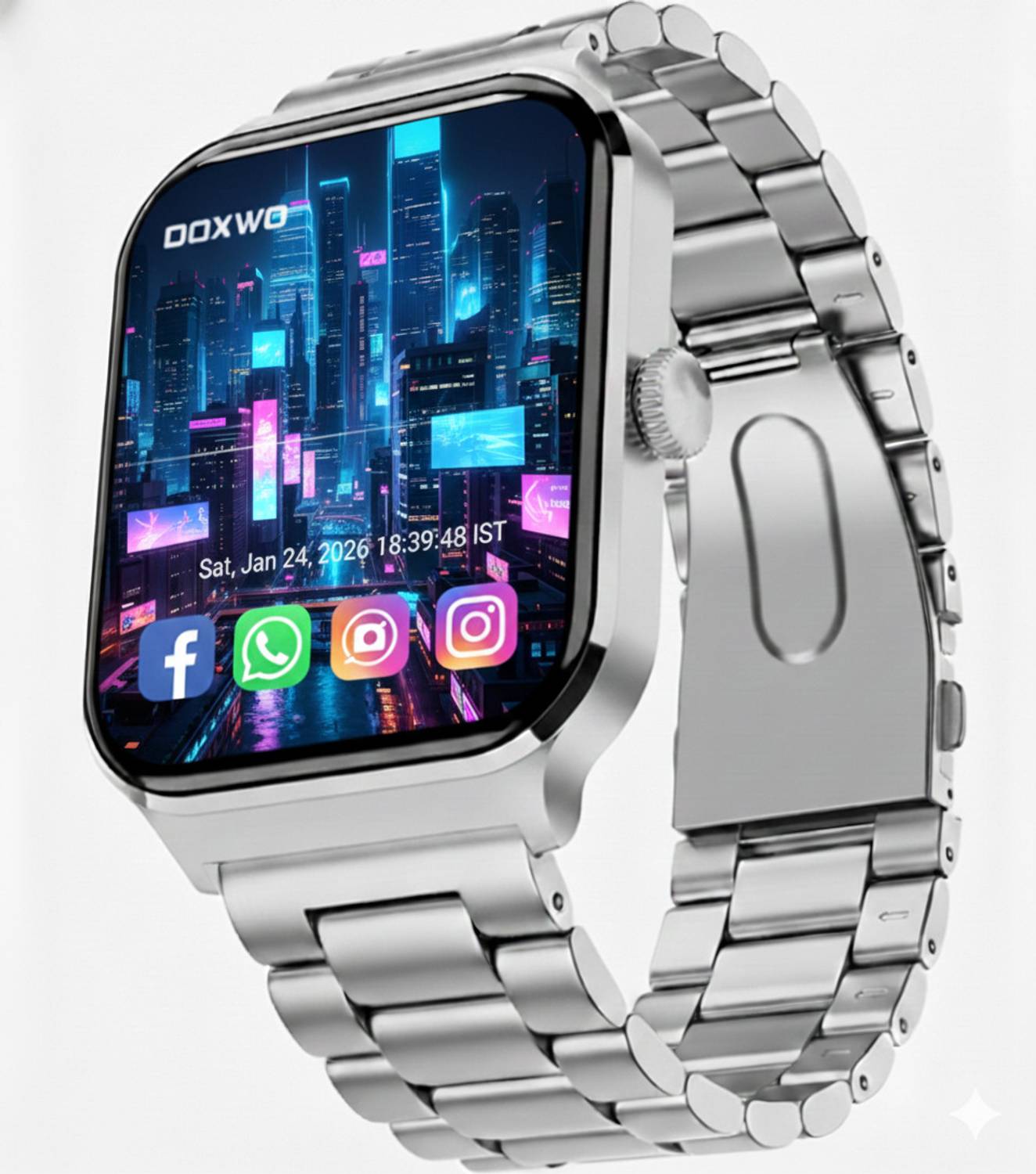 DOXWO H9 2.01"Amoled Display Bluetooth Calling Music Fitness Ai V