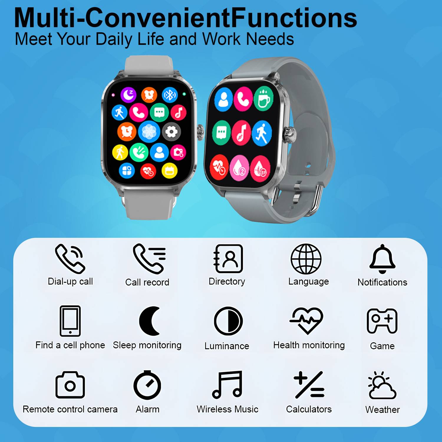 Melbon मेलबन H9 BT Calling, Fitness tracking Multiple Watch ,Sleep - Image 3