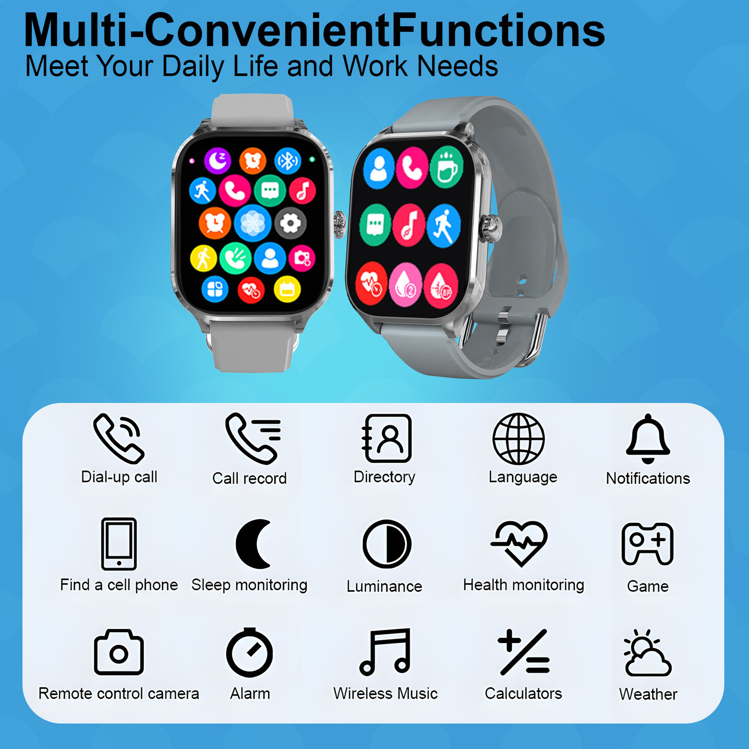 Image of Melbon H9 BT Calling, Fitness tracking Multiple Watch ,Sleep Monitor,Heart & SpO2 Smartwatch