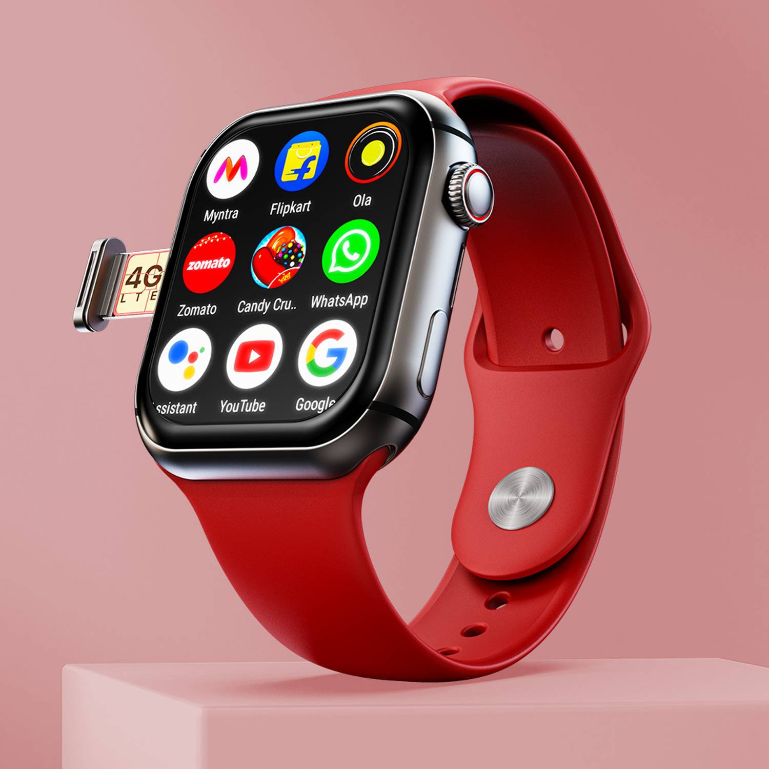 Fire-Boltt Dream WristPhone - 4G SIM/LTE/WiFi, Android OS, Play s
