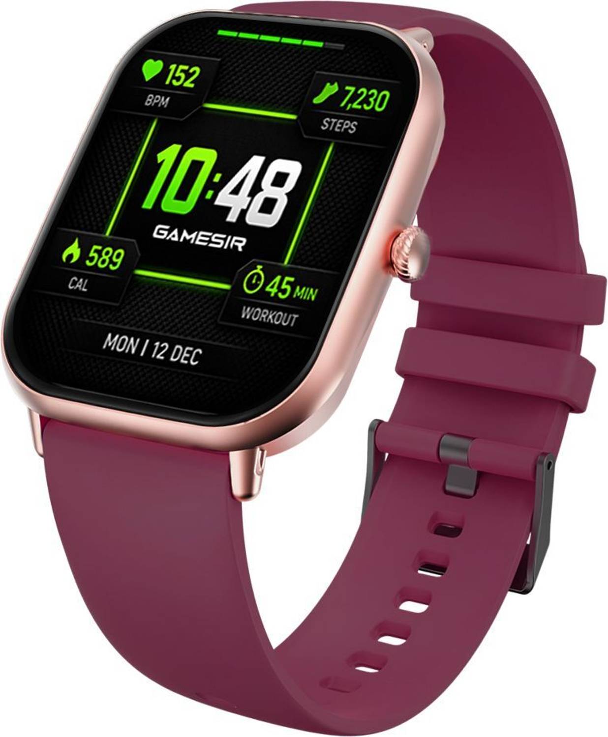 GameSir H9 AMOLED Smartwatch with BT Calling, Health Tracking & 1