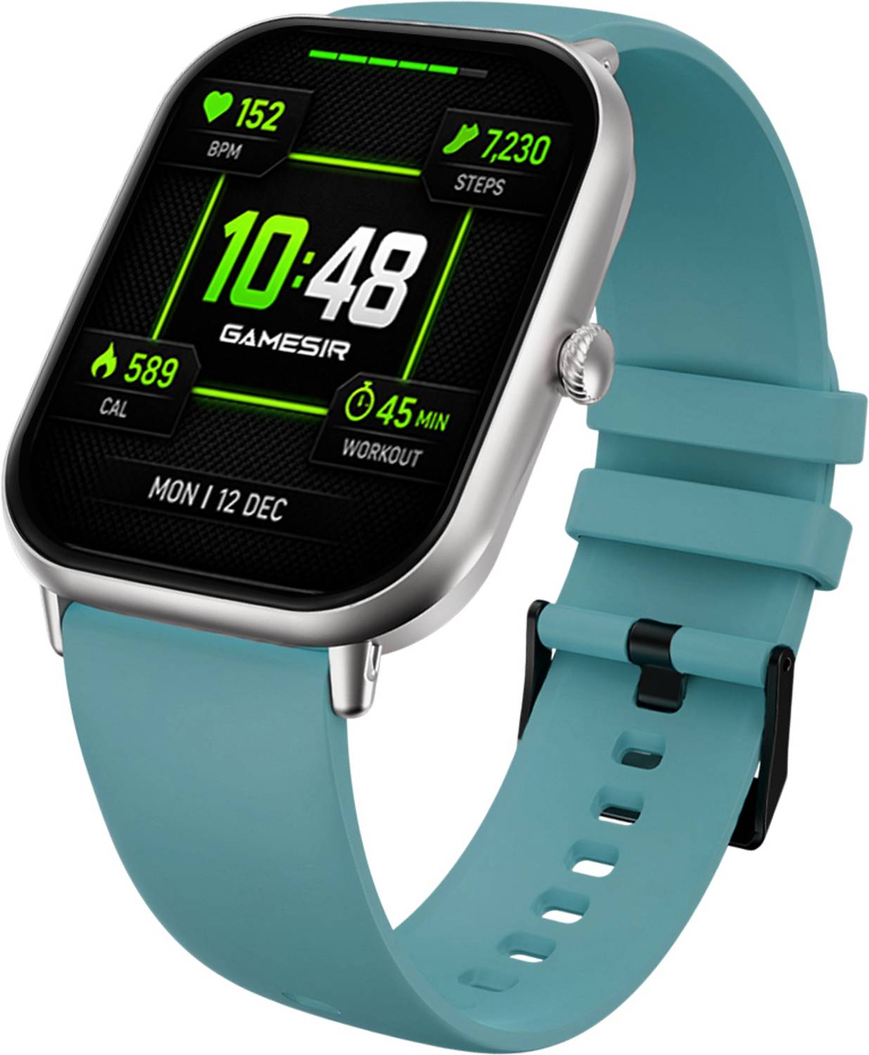 GameSir H9 AMOLED Smartwatch with BT Calling, Health Tracking & 1