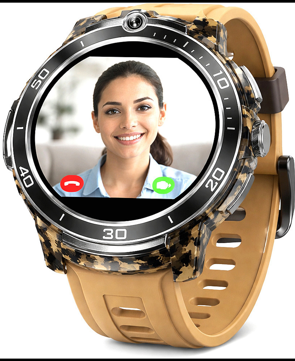 Image of Hayyo 5G Calling Smartwatch Nano SIM Support WhatsApp Video Call HD Camera WiFi GPS Smartwatch