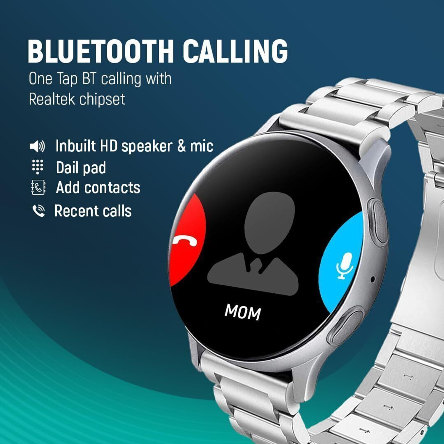 Image of Melbon Active 2 Premium Smartwatch with BT Calling, TWS Connect, Fitness Monitoring Smartwatch
