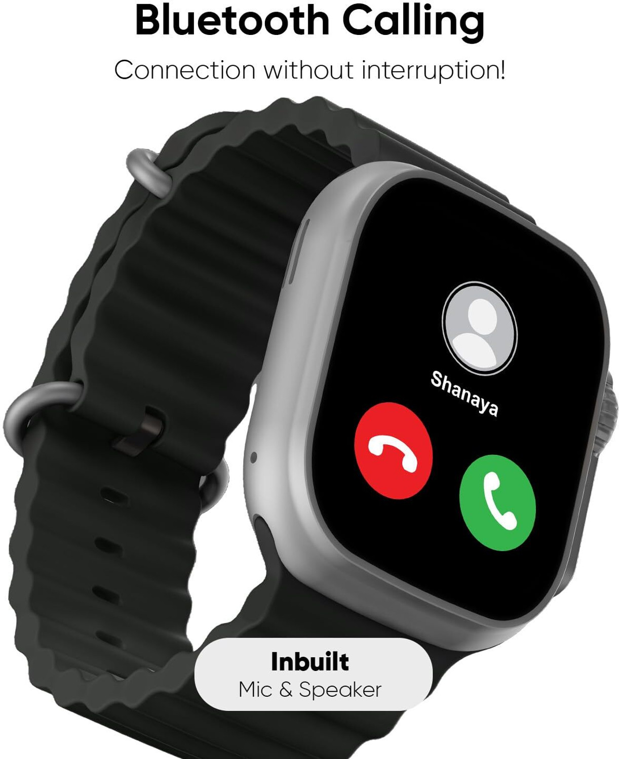 Image of Vaku Luxos Advanced Bluetooth Calling Watch with 1.99 inch HD Display, ECG & Fitness Tracker Smartwatch