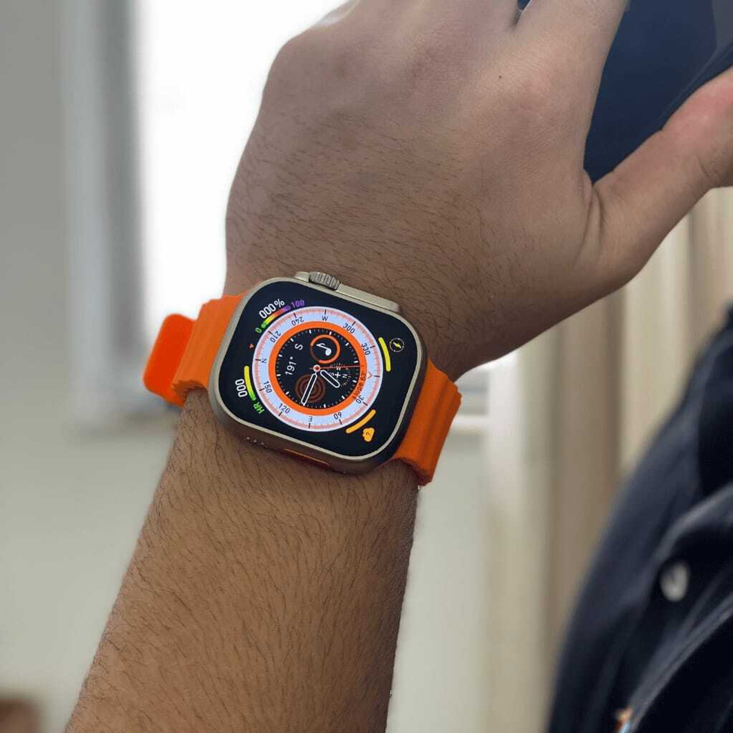 Image of zora Amoled Display 49 mm Smart Watch with Bluetooth Calling Sim card Smartwatch