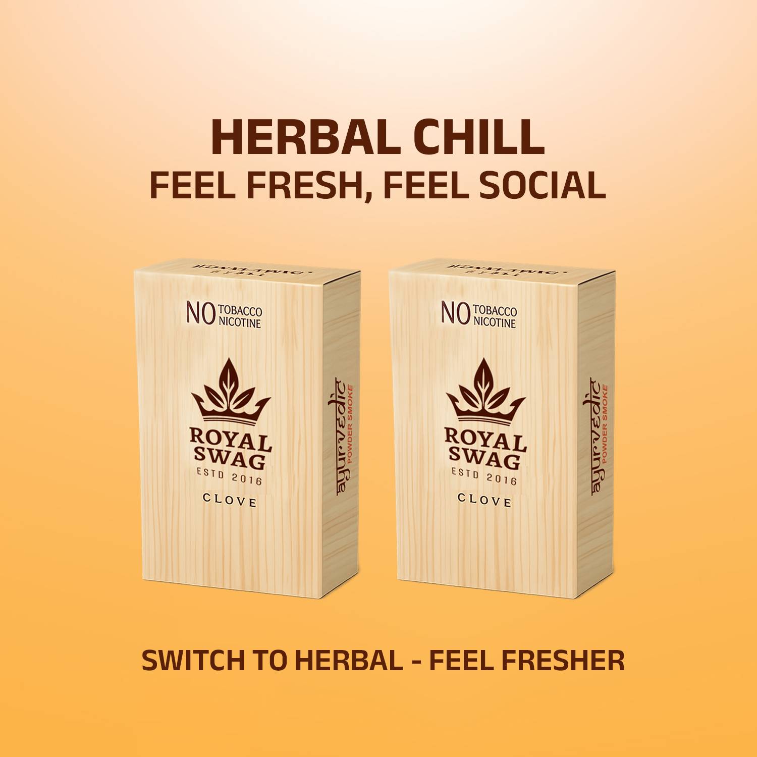 ROYAL SWAG Herbals Clove 20 Cigarettes - Image 1