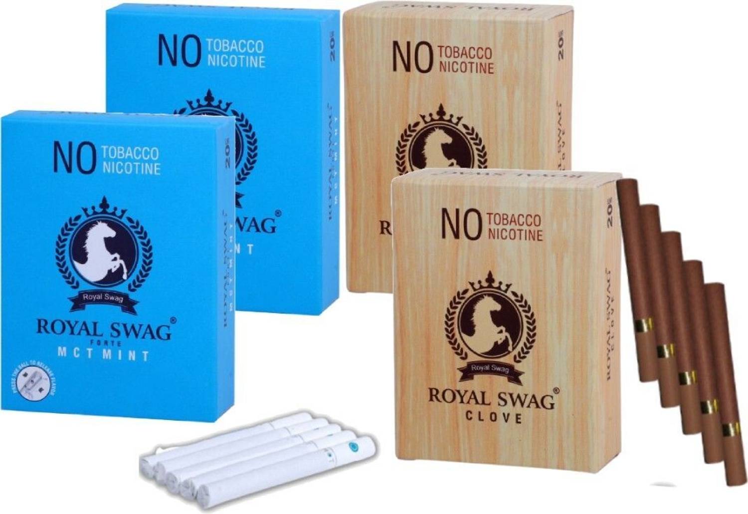 ROYAL SWAG Herbal Mint Cigarettes, Clove Cigarettes Tobacco-Free  Nicotine-Free Smoke Sticks Smoking Cessations Price in India