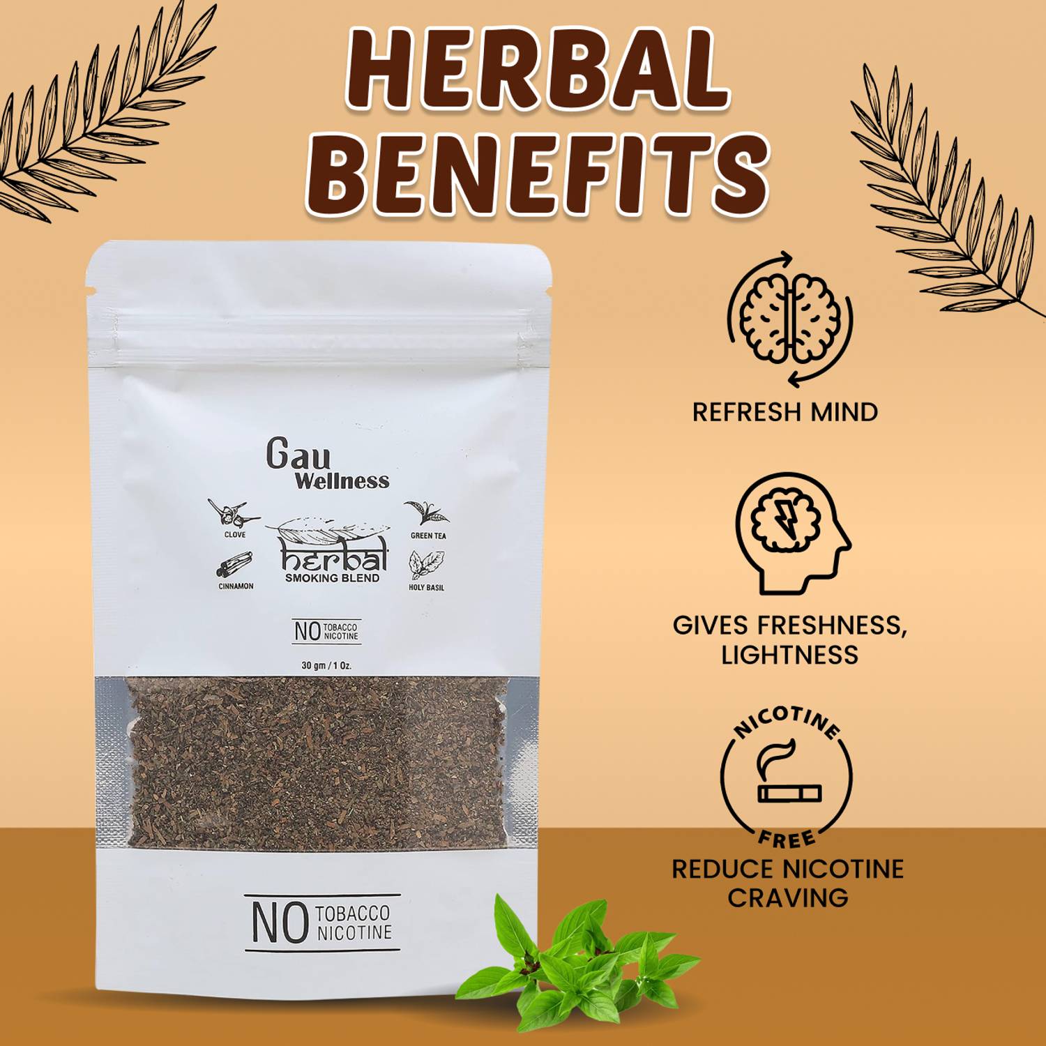 benefits of herbal cigarettes Royal Swag 05 Flavours - Regular, Clove, Frutta, Mint, and Ginger(10 Sticks Each) | 100% Tobacco Free & Nicotine Free White Leaf 100% Natural Flavour