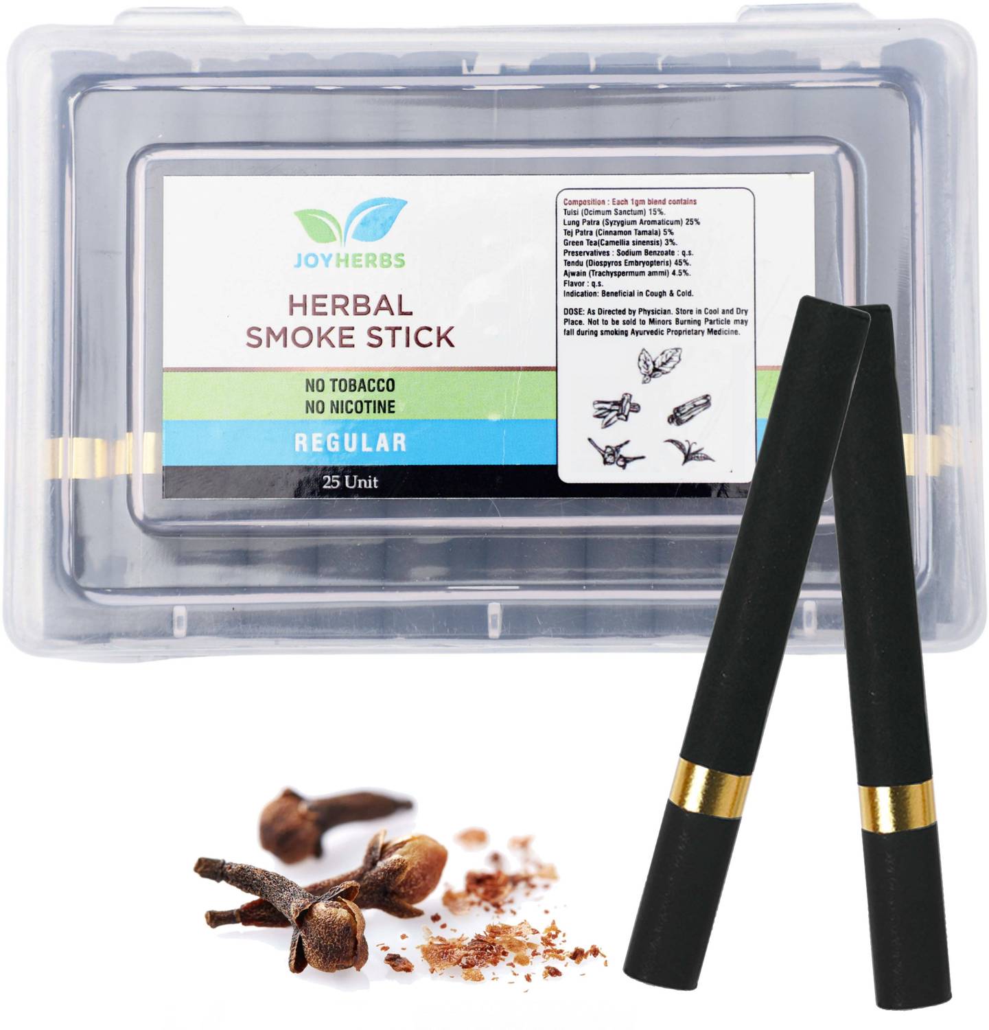 JOYHERBS Herbal Cigarettes Smoking Black King Size Cigarette Smoke  Tobacco/Nicotine-Free Smoking Cessations Price in India