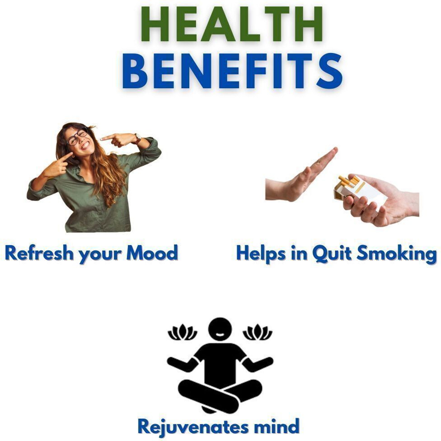 Image of JOYHERBS REGULAR Herbal Cigarettes, Delicate Taste 25-Stick Flip Top Pack Smoking Cessations