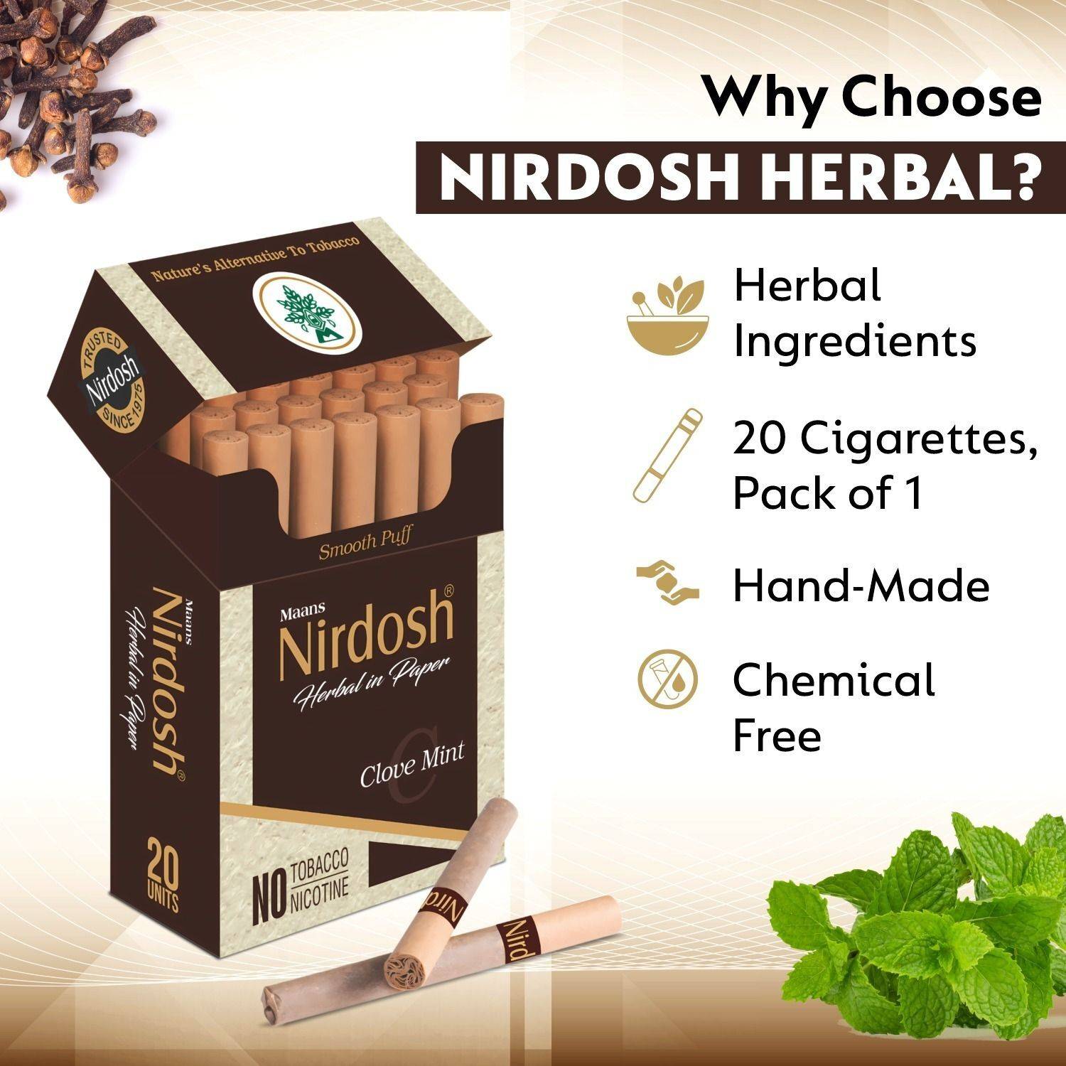 Nirdosh Herbal Smoke (pack of 1) Smoking Cessations Price in India
