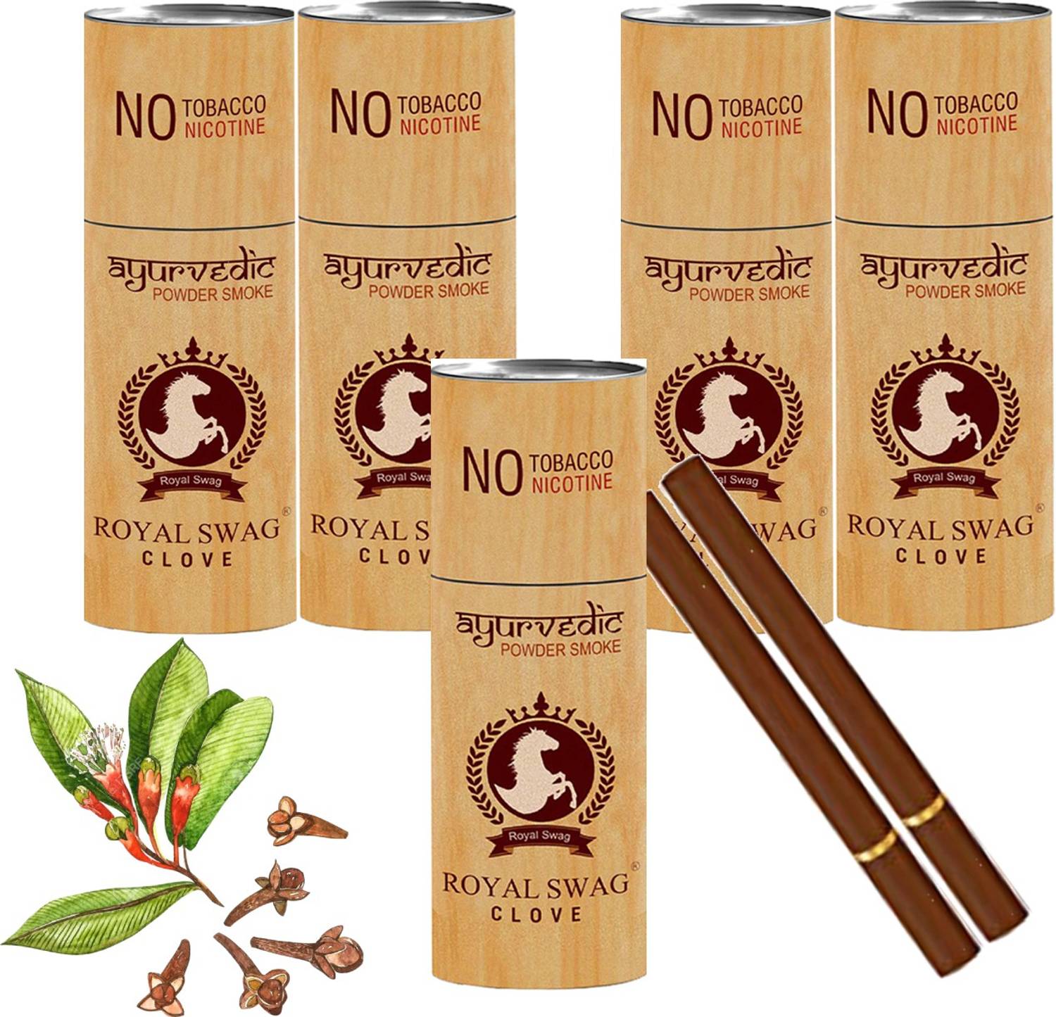 royal swag clove cigarettes Ayurvedic & Herbal Cigarette (5 Sticks) With 20ml Shot (Smoking Cessation) in Kenya Royal Swag Ayurvedic & Herbal