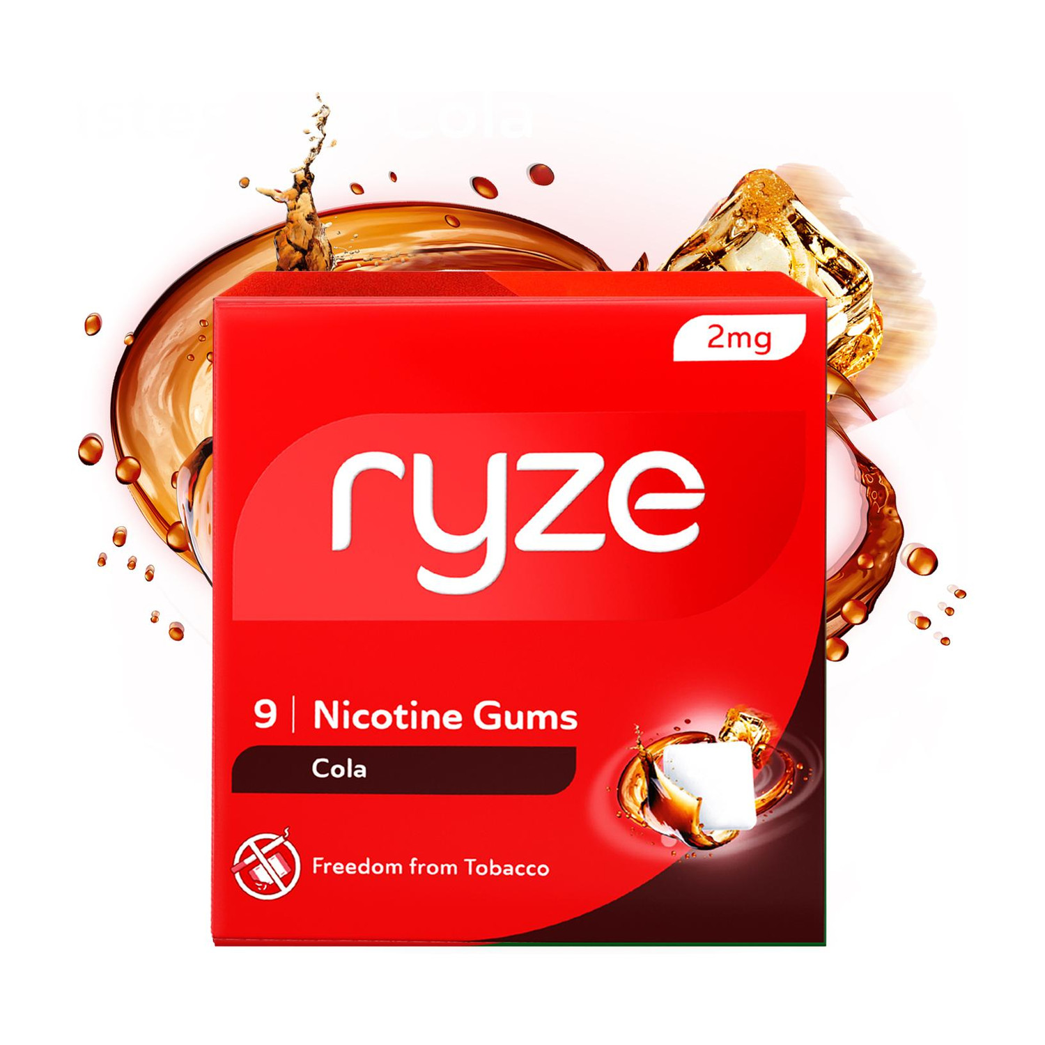 Image of Ryze Nicotine Gum 2mg (Cola) | 9 Gums Smoking Cessations