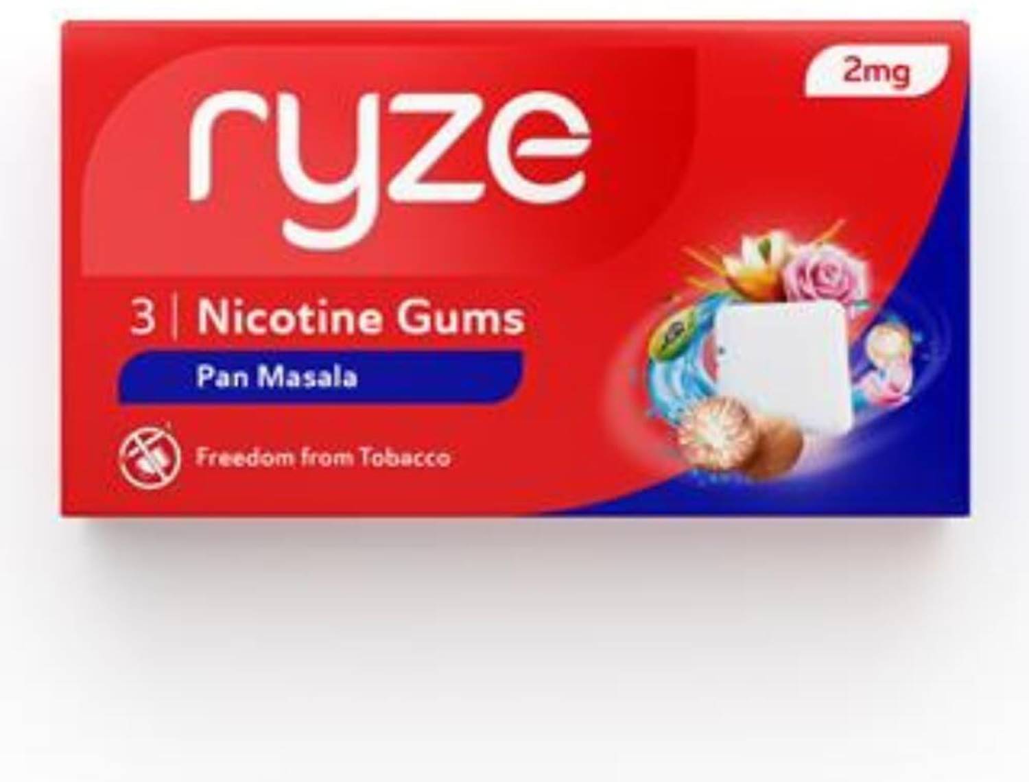 Ryze Nicotine Gum 2mg Gum for Smoking Cessastion | 3 Gums x 30 | Pan Masala  Flavor Smoking Cessations Price in India