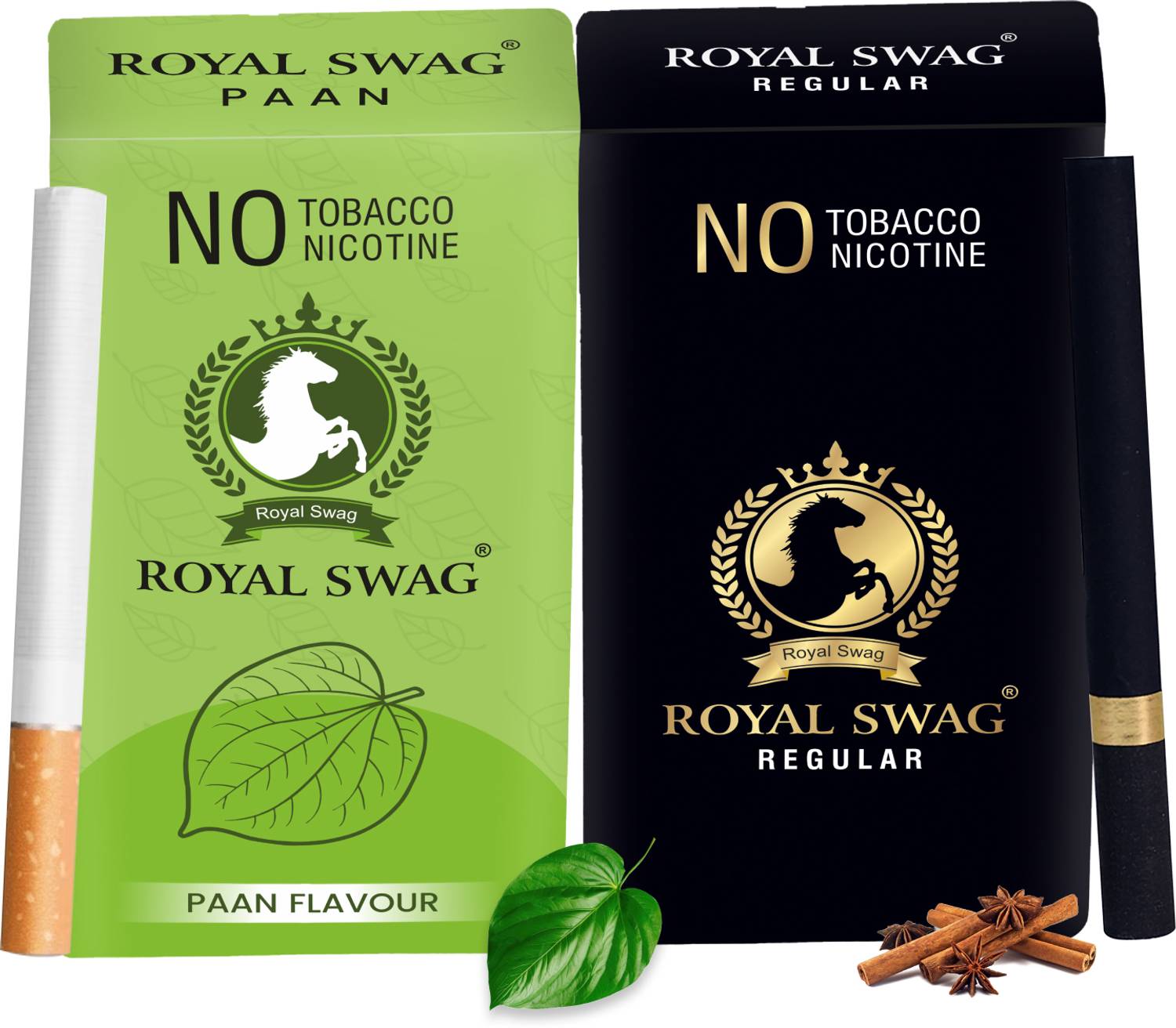 ROYAL SWAG Ayurvedic Herbal Cigarettes PAAN, Regular Flavor - 20 Sticks  Ayurvedic Dhumapana Smoking Cessations Price in India - Buy ROYAL SWAG Ayurvedic  Herbal Cigarettes PAAN, Regular Flavor