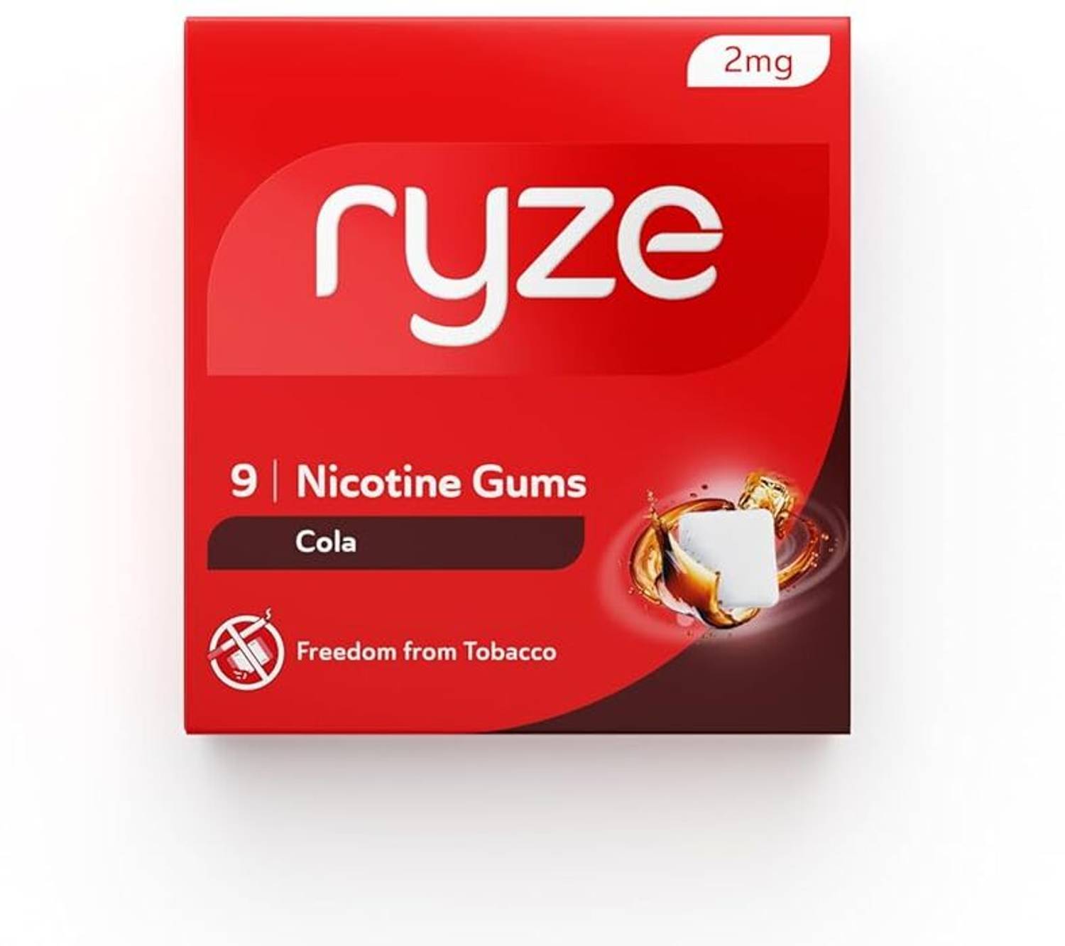 Ryze Cola Flavour 2mg Nicotine Gums 9 Pack - Image 2