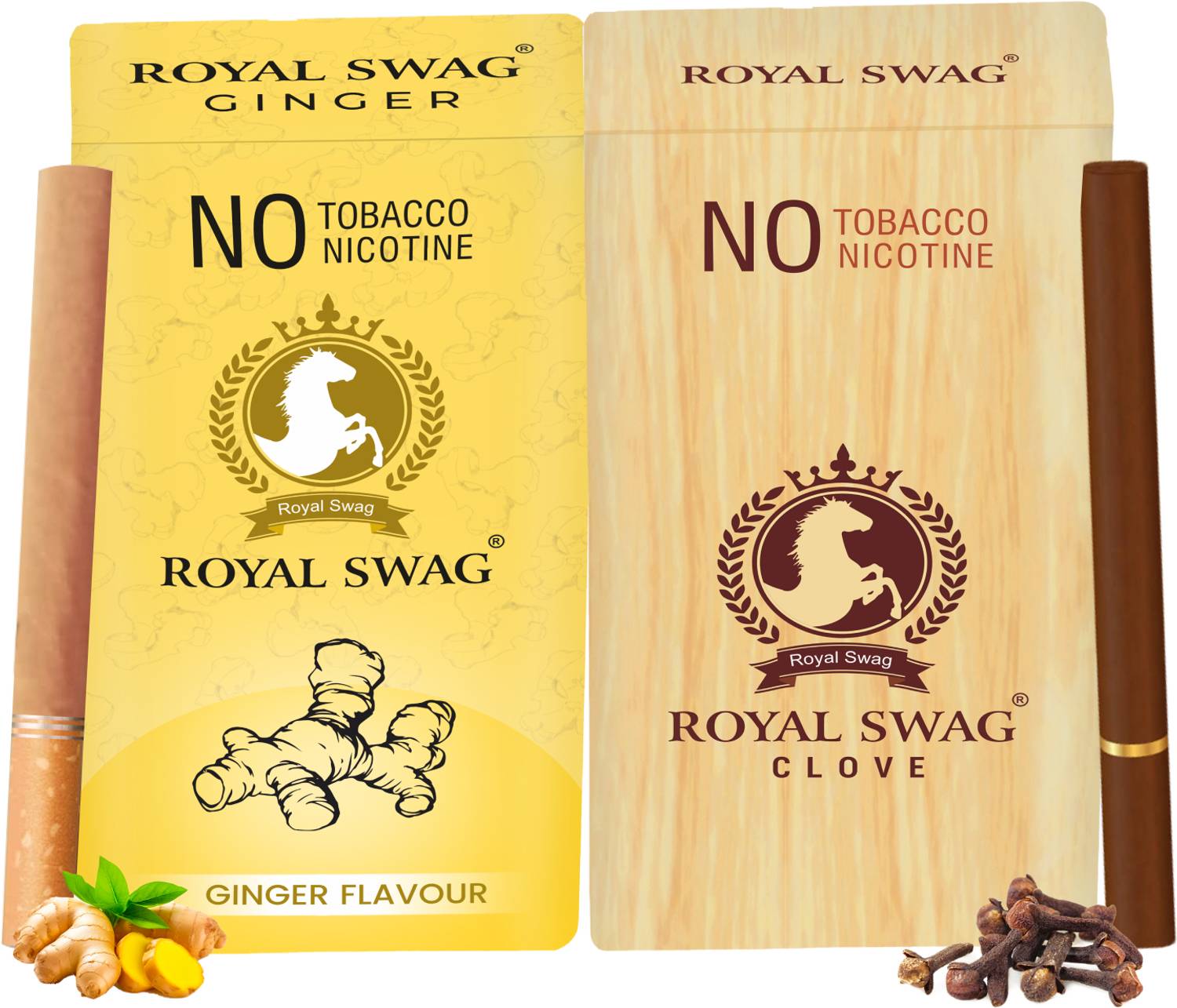ayurvedic herbal cigarettes ROYAL SWAG 20 Stick(Ginger, Clove Flavor With Ayurvedic Herb) Smoking Cessations Price in India Nirdosh Herbal Cigarettes Strawberry |