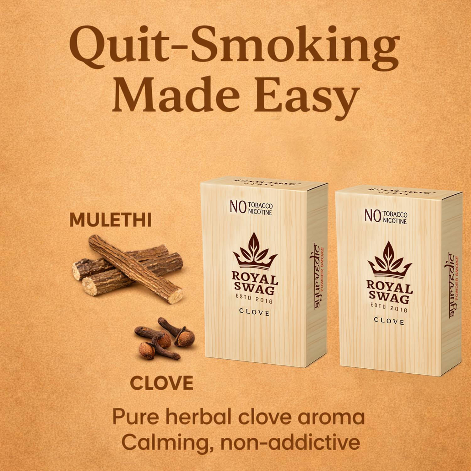 ROYAL SWAG Herbals Clove 20 Cigarettes - Image 4