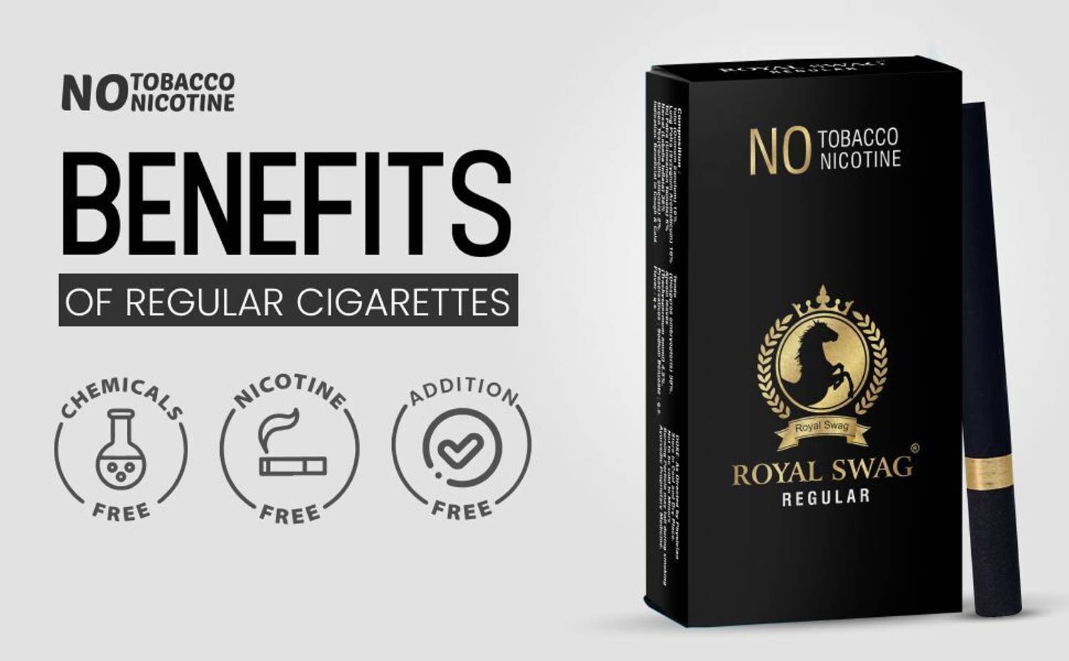 ROYAL SWAG Natural Herbal Cigarettes 20 Sticks (Ginger, Regular Flavor -  Ayurveda Herbs) Smoking Cessations Price in India - Buy ROYAL SWAG Natural  Herbal Cigarettes 20 Sticks (Ginger, Regular Flavor