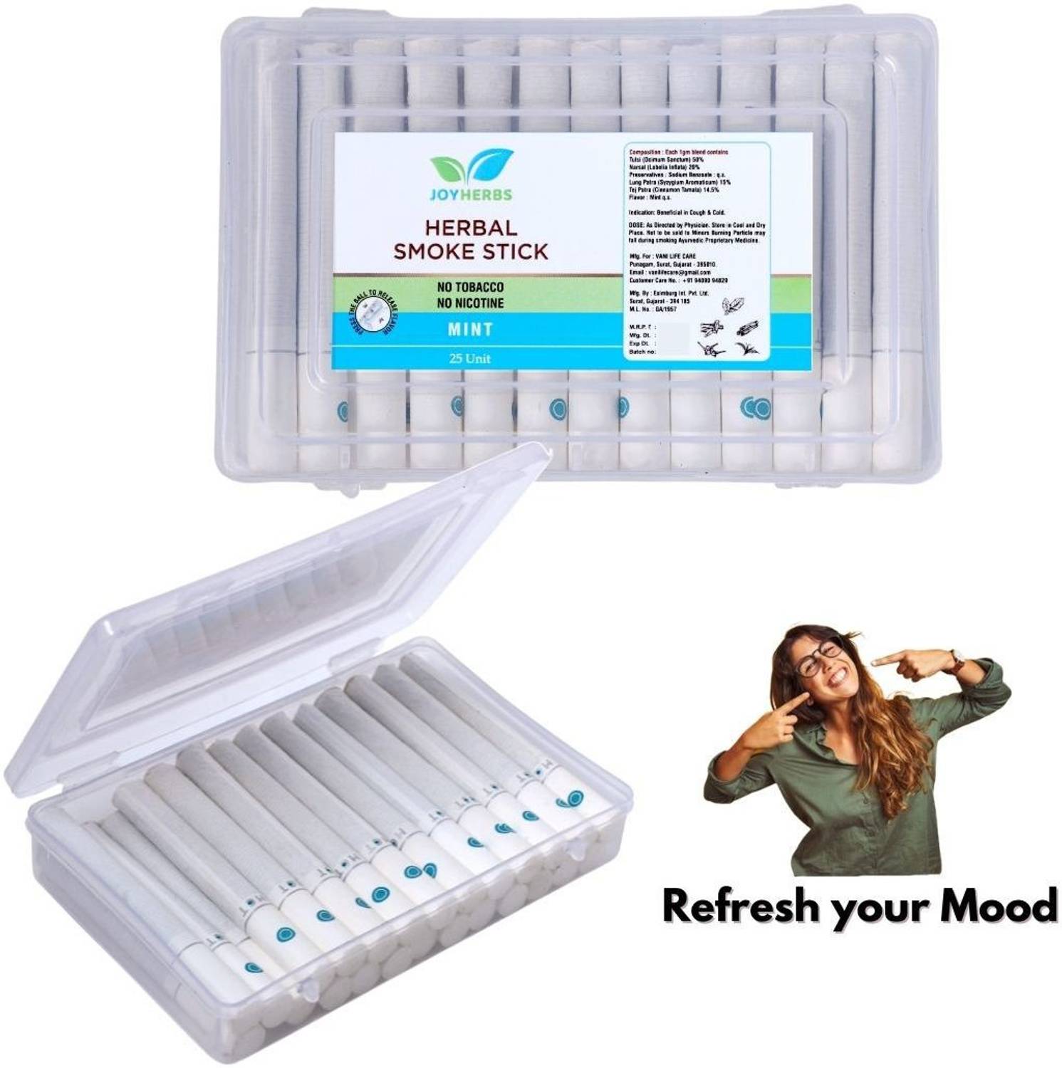mint nicotine free cigarettes JOYHERBS Flavour Smoke for & Tobacco Free Smoking Cessations Price in India Ripple Zero Nicotine Mint Set