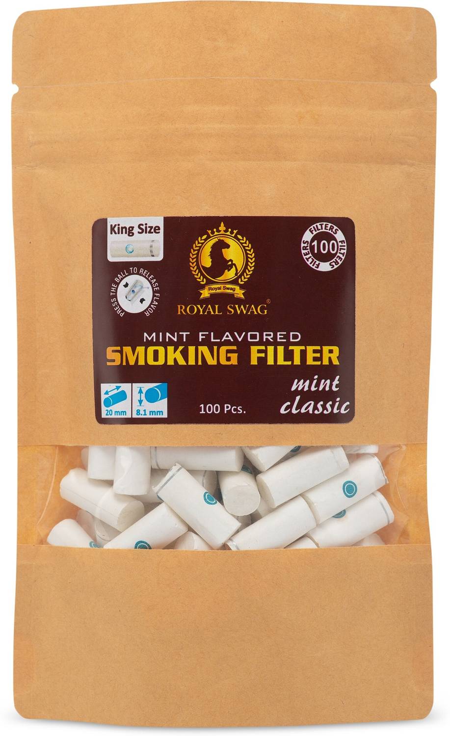 cigarette filter flipkart ROYAL SWAG King Size Smoking Filters Mint Flavour(20 MM*7 MM Filter) 100  Filters/Pack Smoking Cessations Price in India