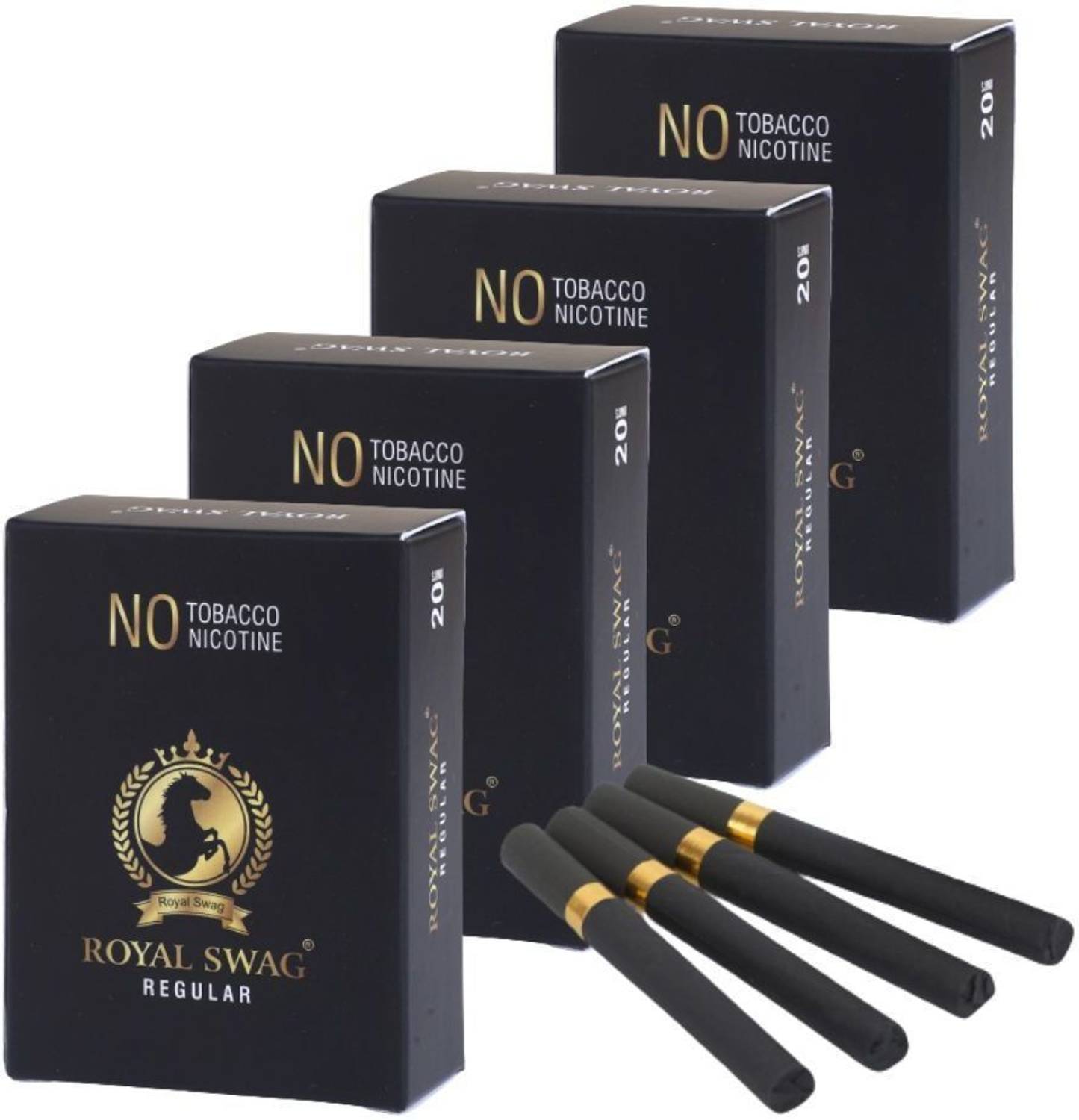 ROYAL SWAG Ayurvedic Herbal Nicotine Free Tobacco Free Cigarettes Regular  Flavour 80 Sticks Smoking Cessations Price in India