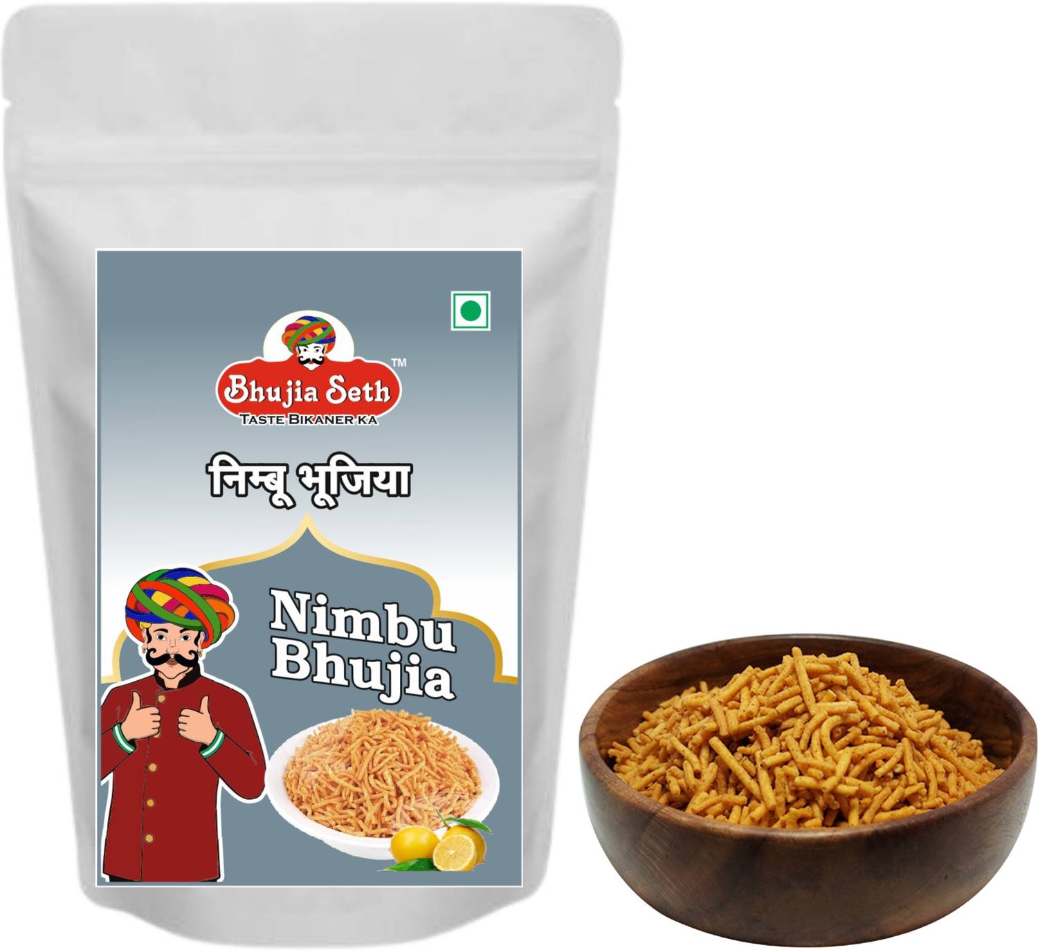 BHUJIYA SETH Nimbu bhujia 500 gm Bhujia Sev