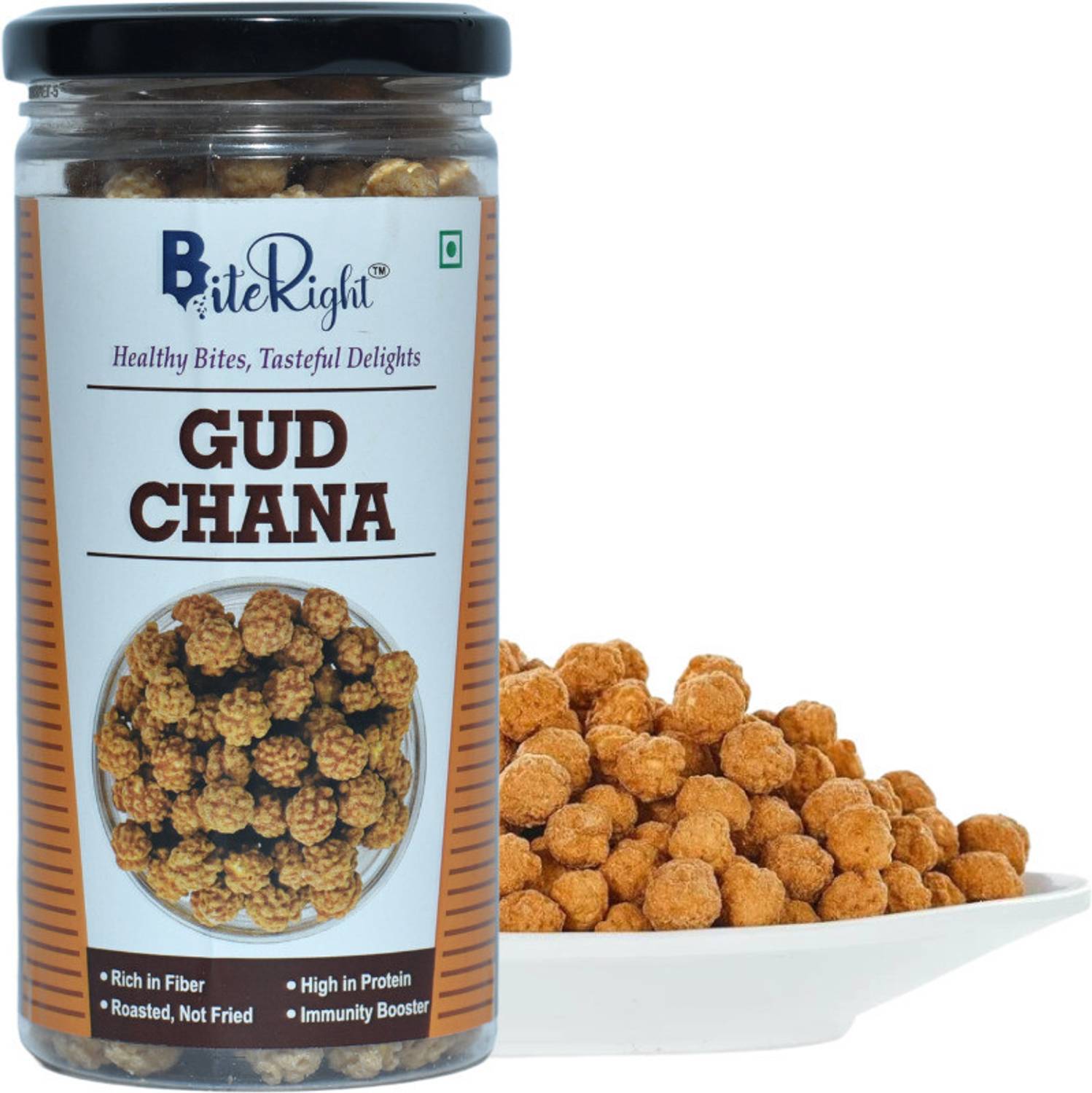 BiteRight Roasted Gur Chana | Gud Chana | Roasted Chana with Gud Chana