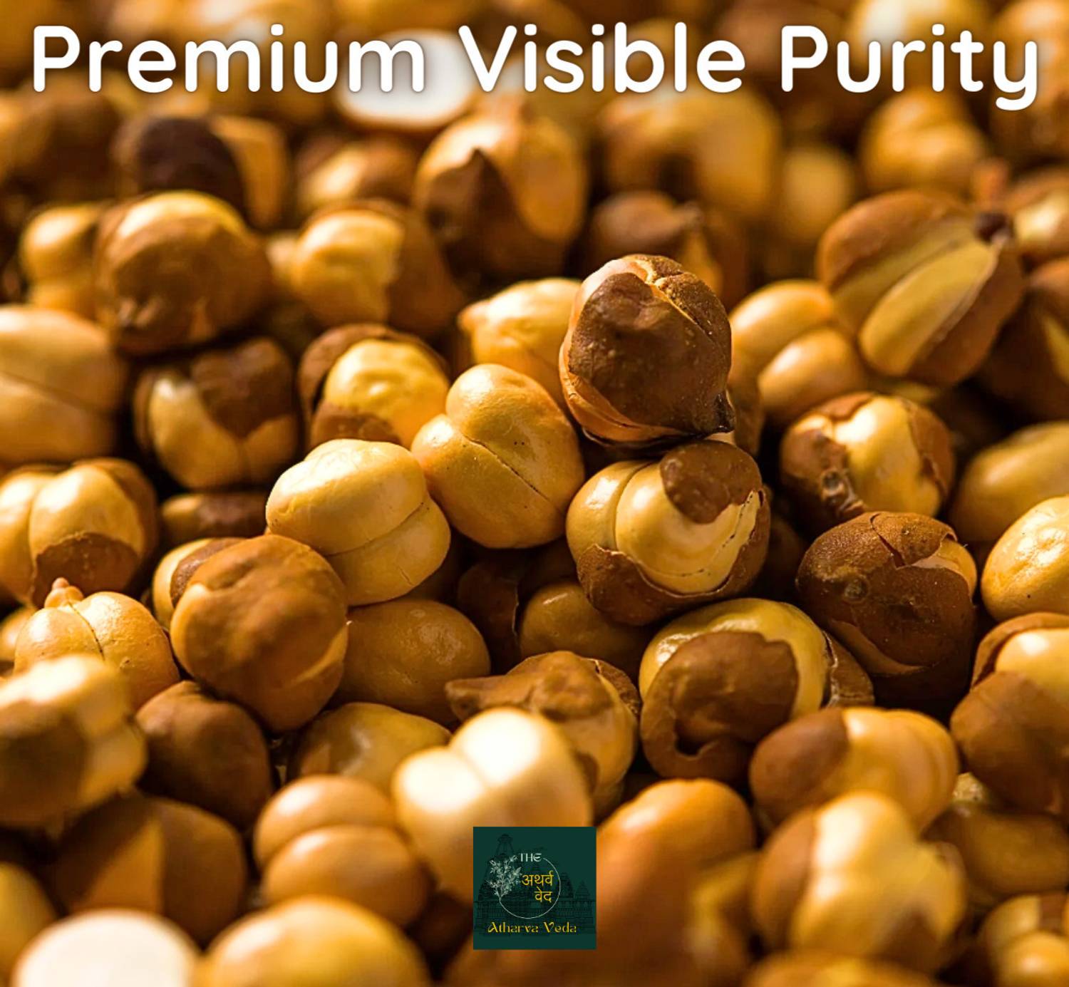 The Atharva-veda Healthy Roasted Chana 450g | Desi Chana Bhuna Whole | Crispy Roasted Chickpeas Chana