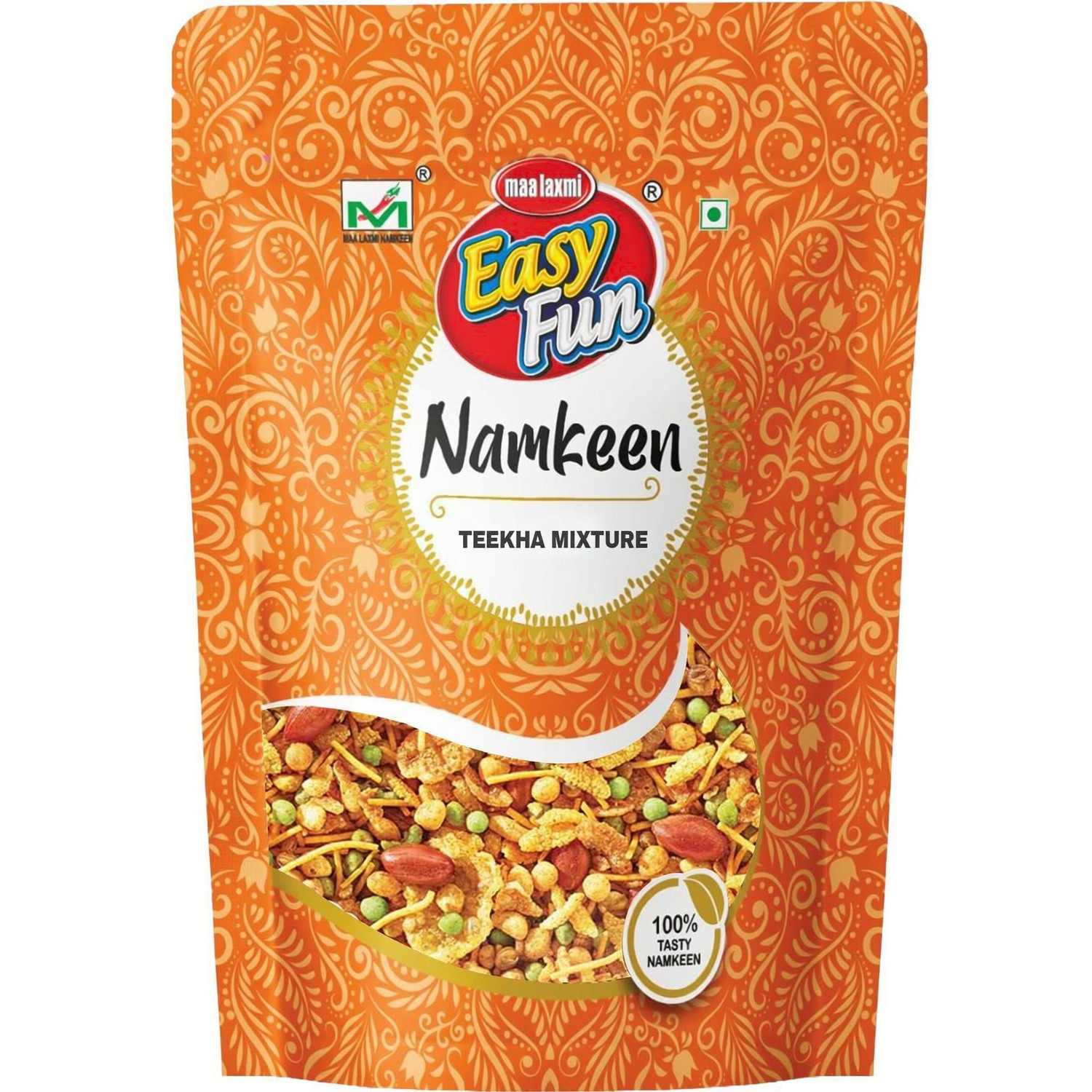 Image of easy fun Teekha Mixture Spicy Crunchy Namkeen with Peanuts & Corn Flakes Mixture