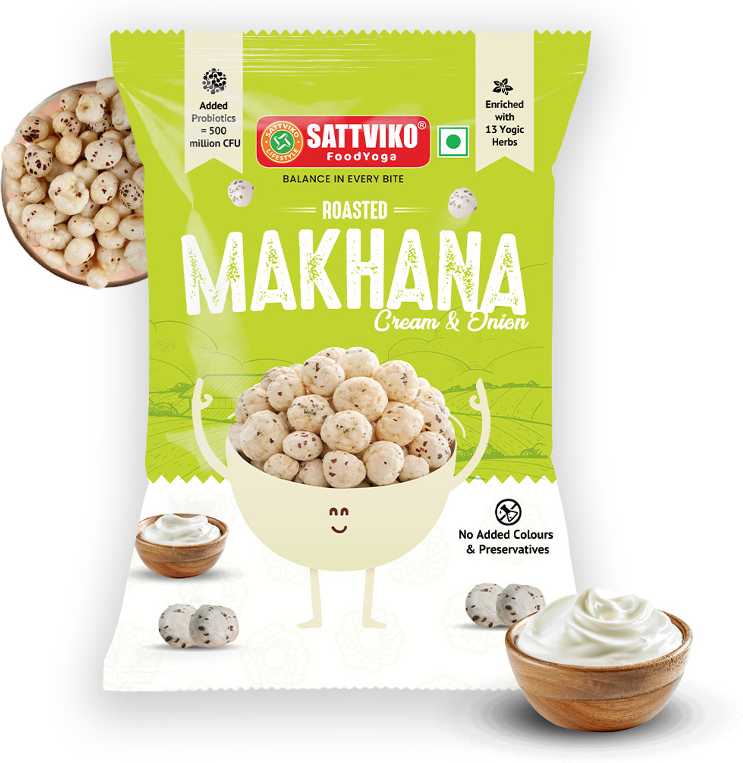 Image of Sattviko Cream & onion Roasted Makhana