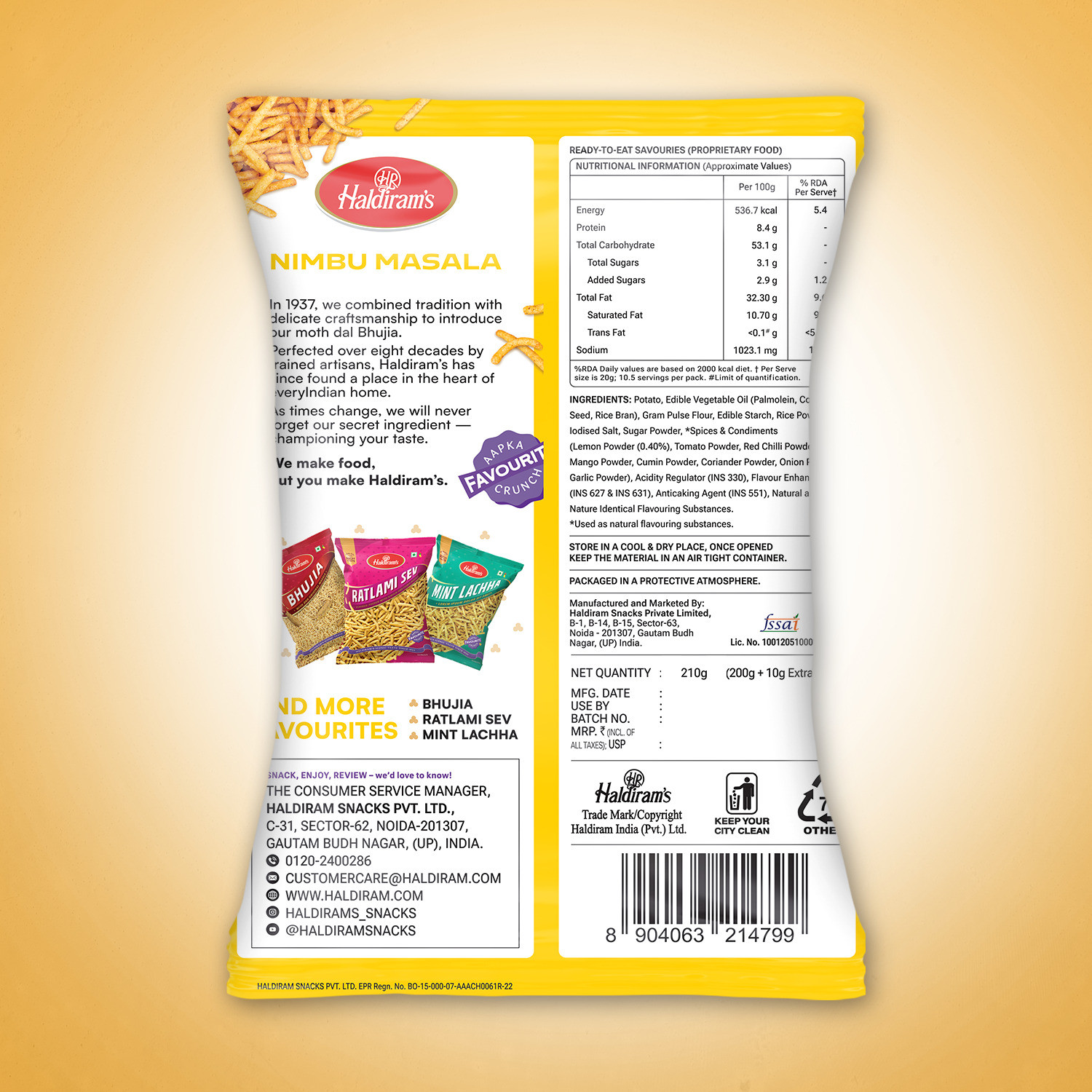 Image of Haldiram's Nimbu Masala Namkeen