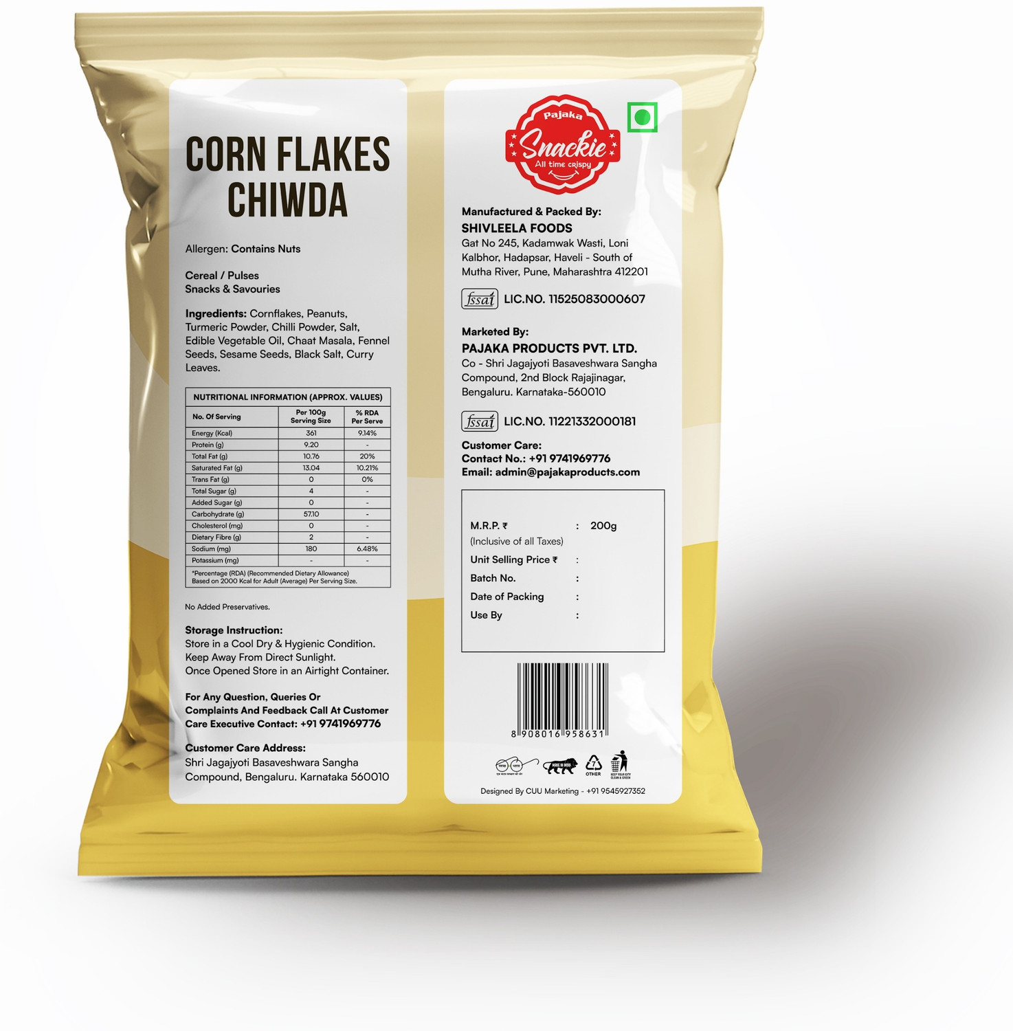 Image of Pajaka Snackie Cornflakes Chivda