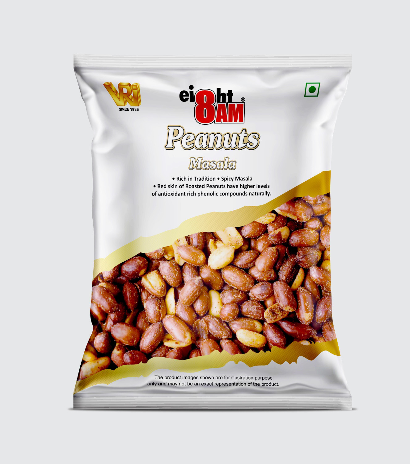 Image of 8AM Peanut Masala, Tasty and Crunchy Namkeen