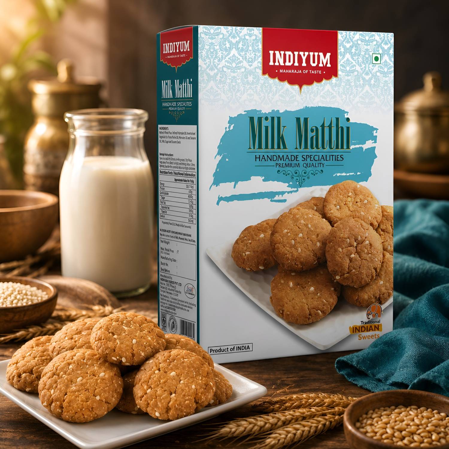 Indiyum Maida Snacks Milk Matthi Mathri